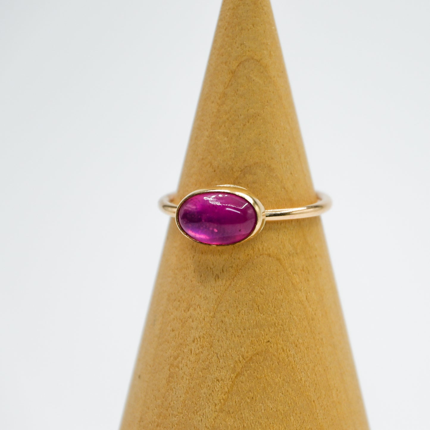 Gold fill horizontal ruby size 8.75