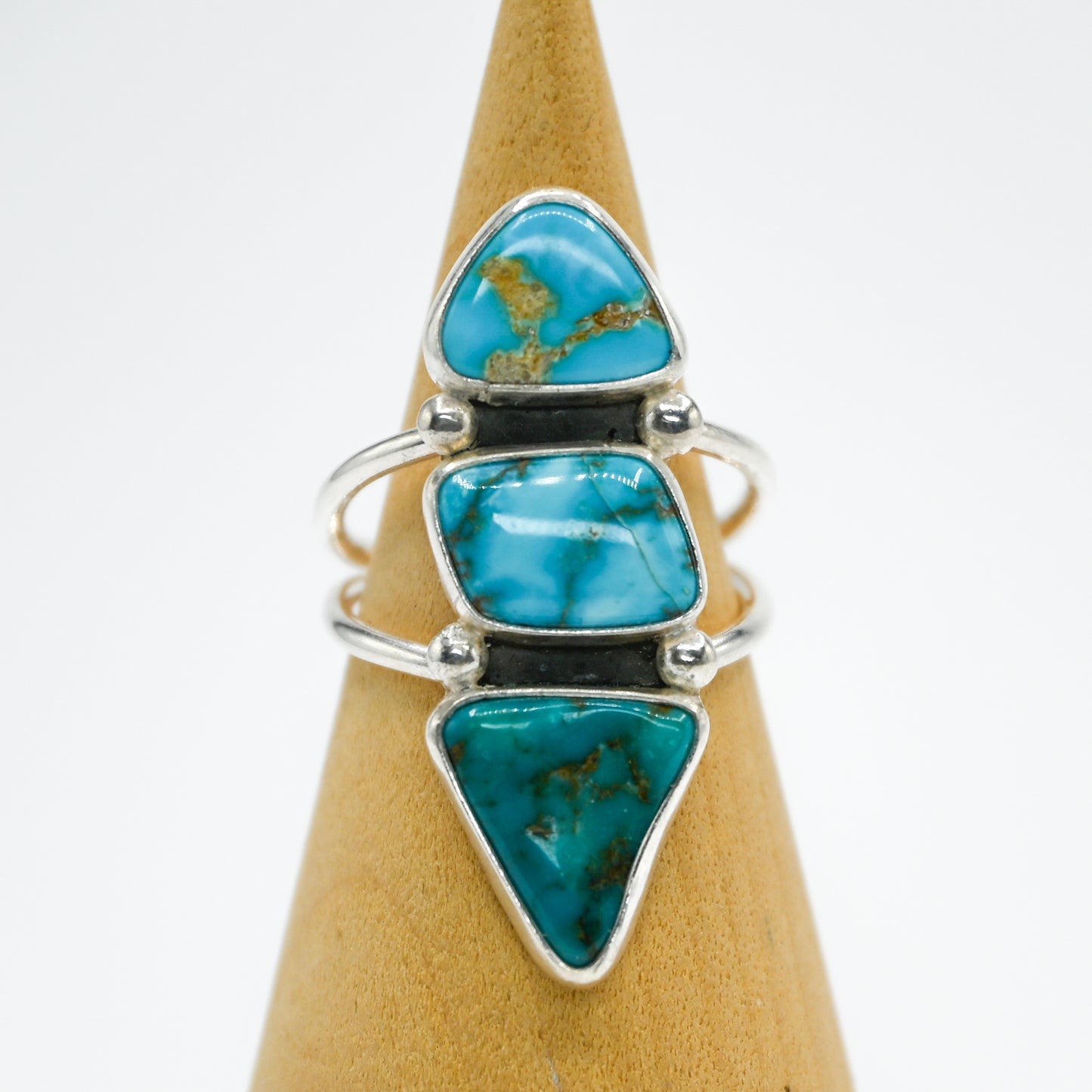 Triple kingman, sierra nevada and blue bird turquoise size 8.5