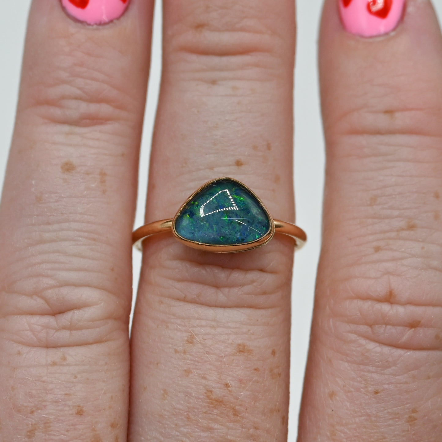Gold fill Australian opal size 7.25