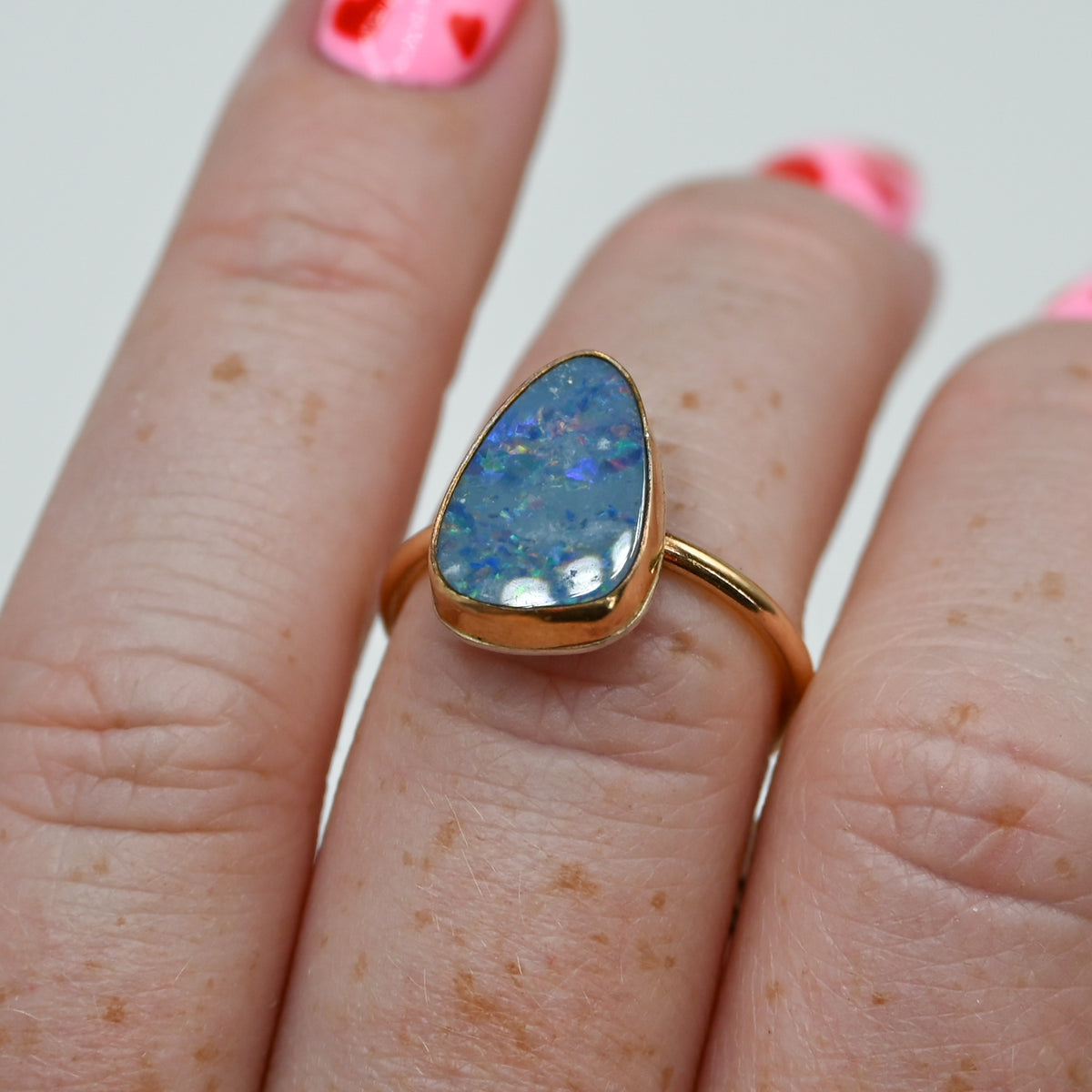Gold fill Australian opal size 7.25