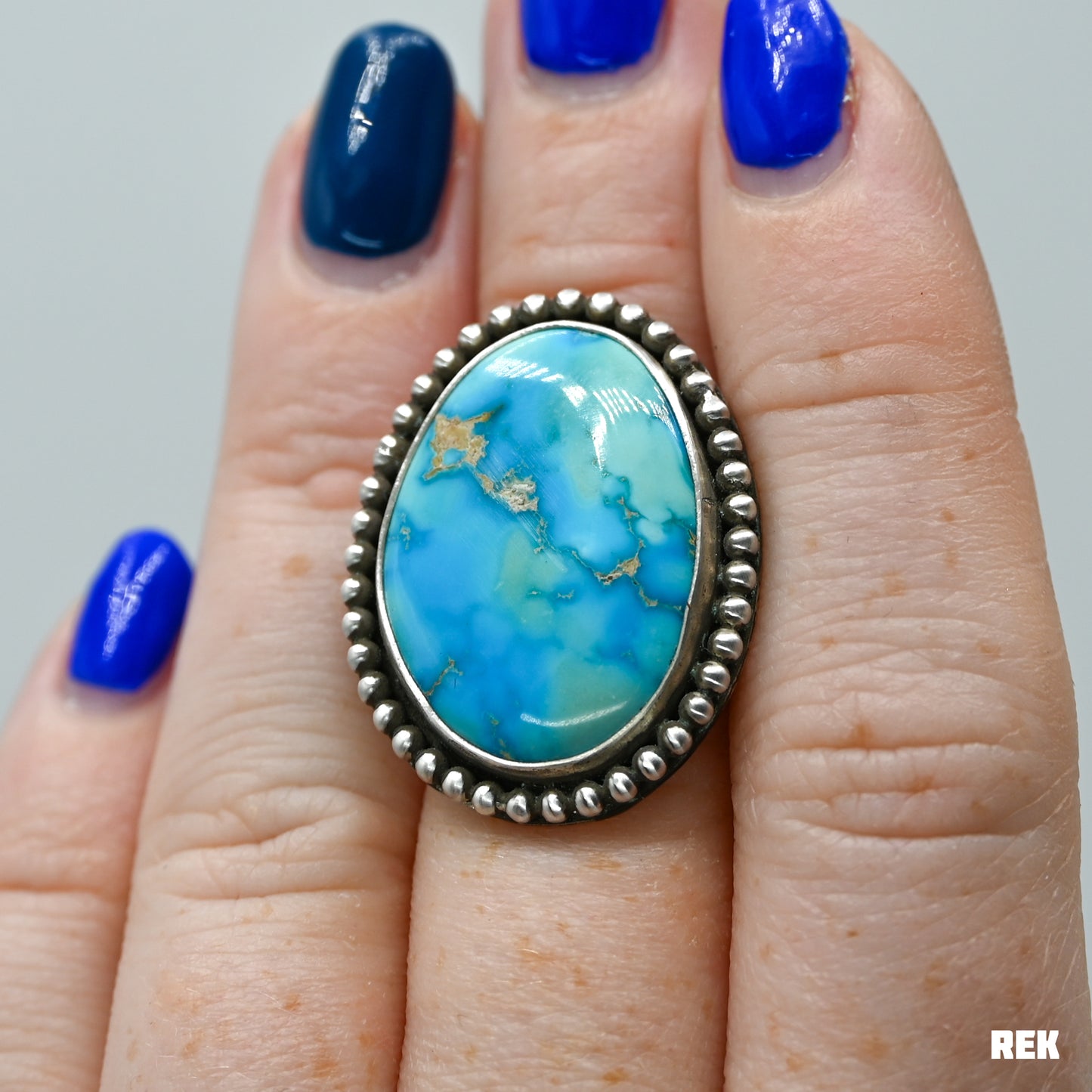 XXL Kingman Turquoise size 6.75