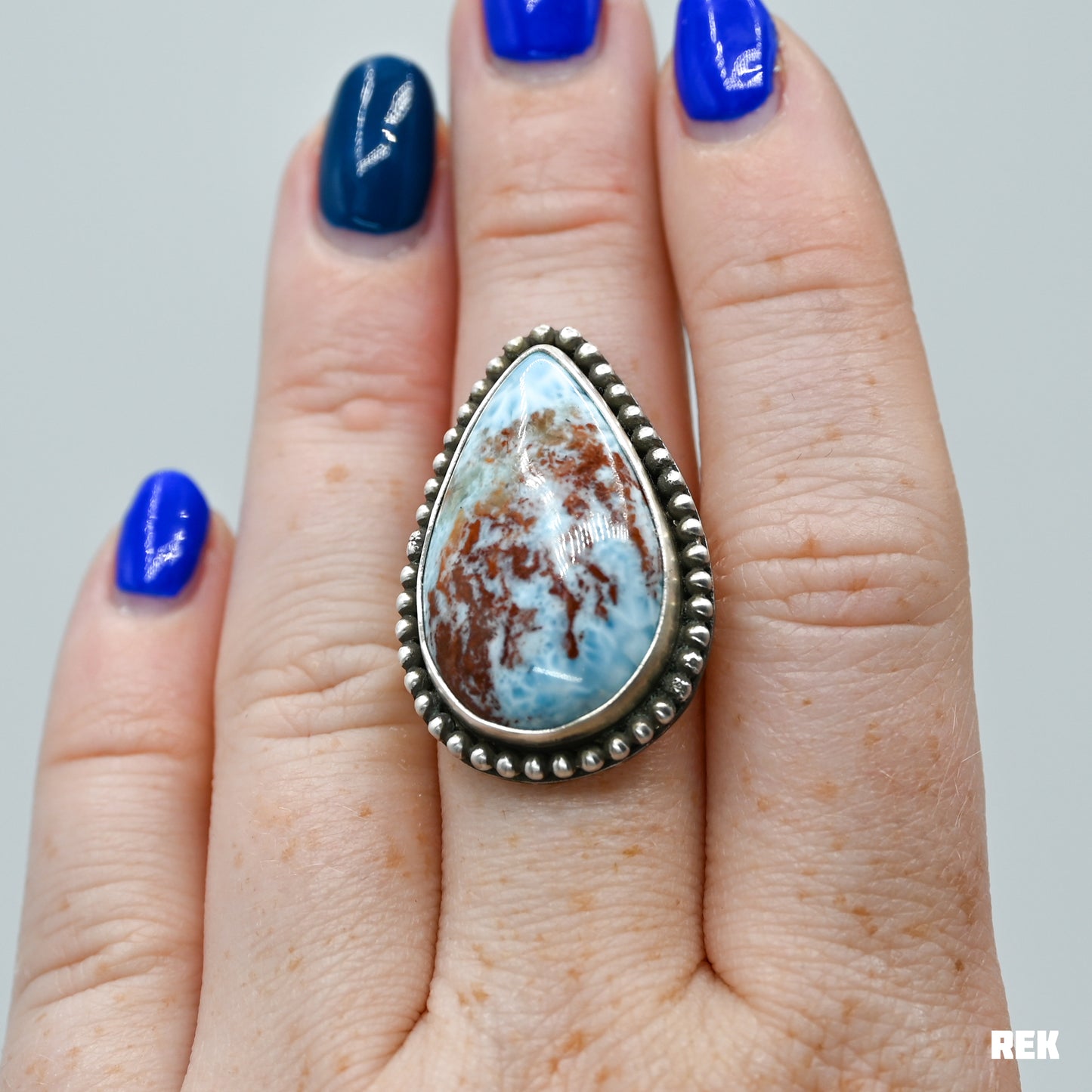 XXL Larimar size 7.75