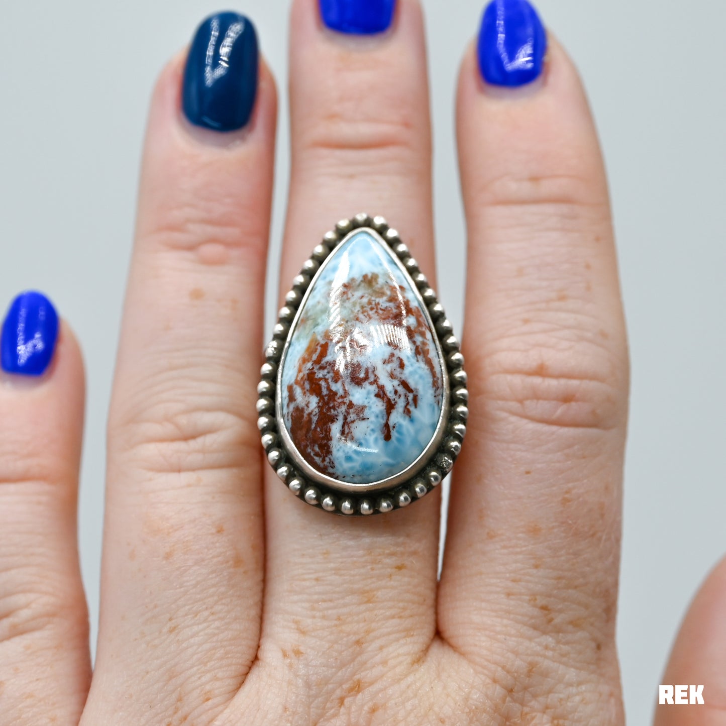 XXL Larimar size 7.75