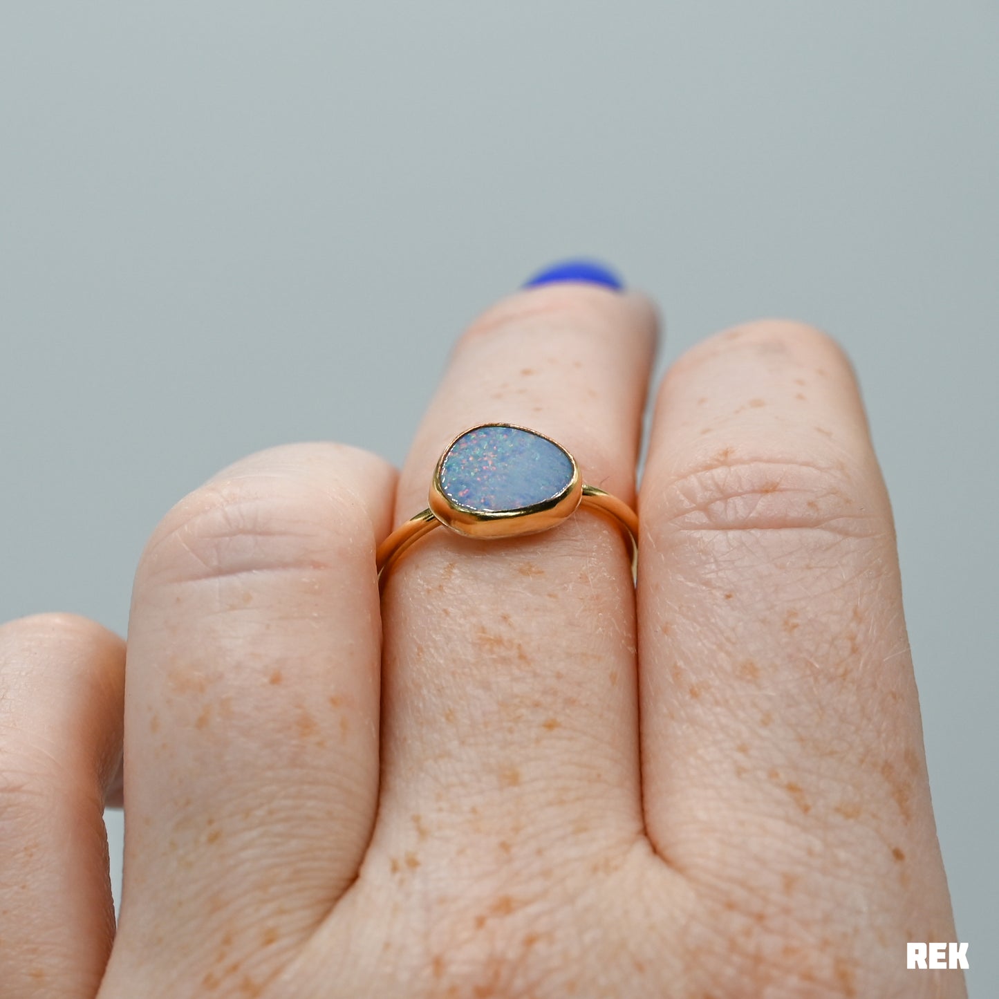 Gold fill Australian opal size 7.5
