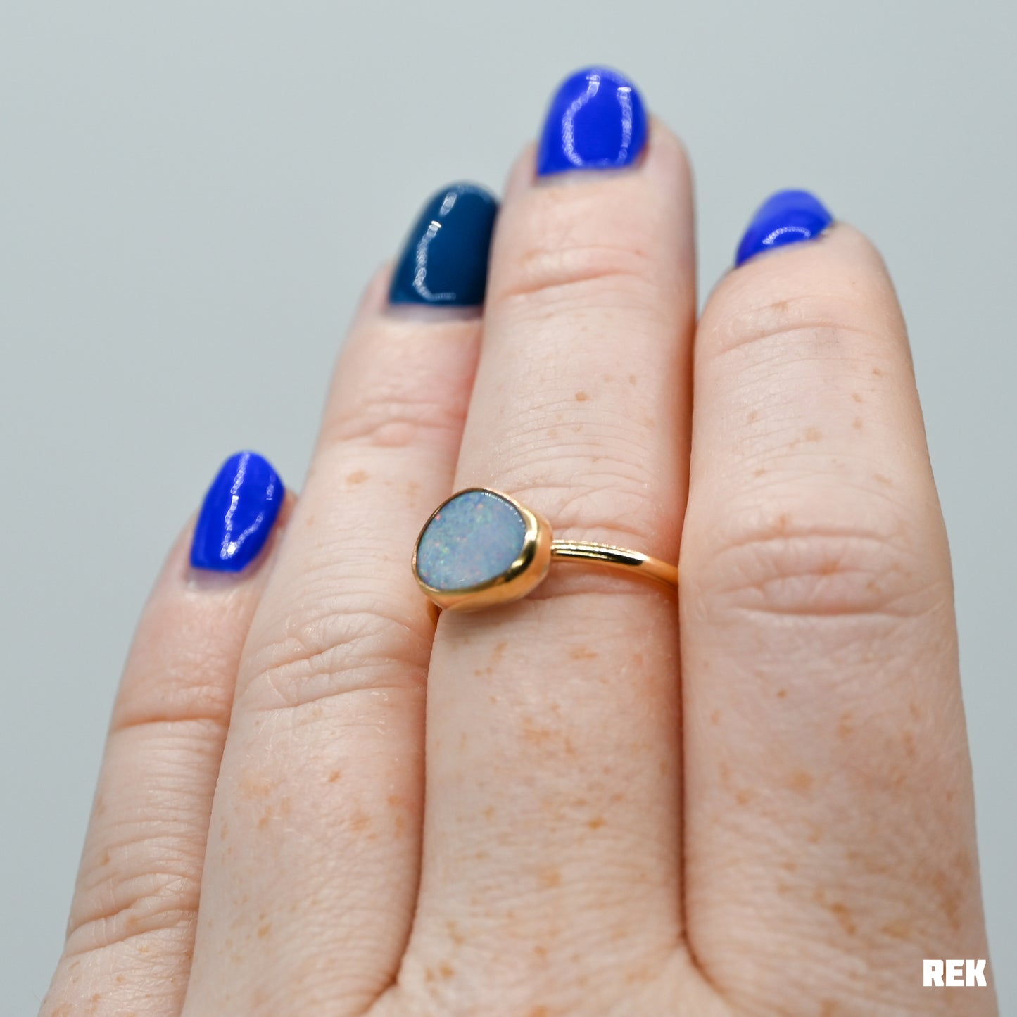 Gold fill Australian opal size 7.5