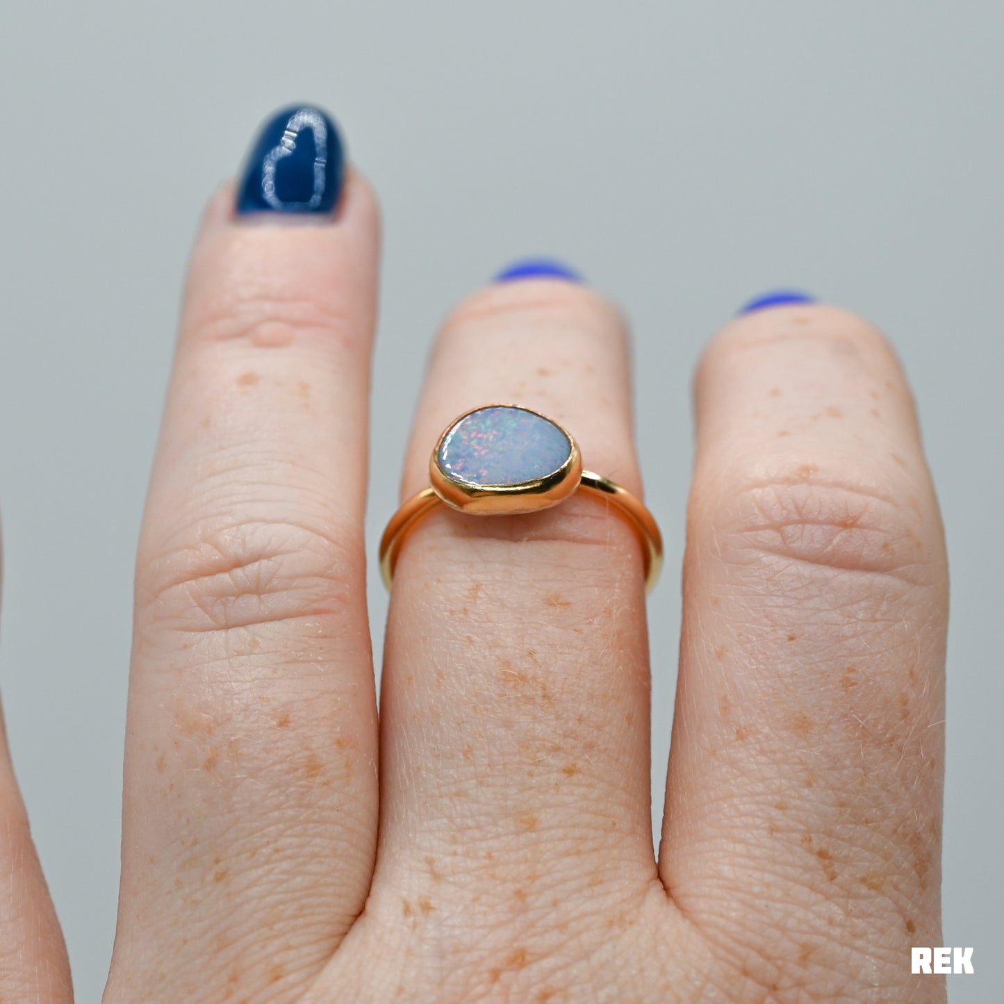 Gold fill Australian opal size 7.5