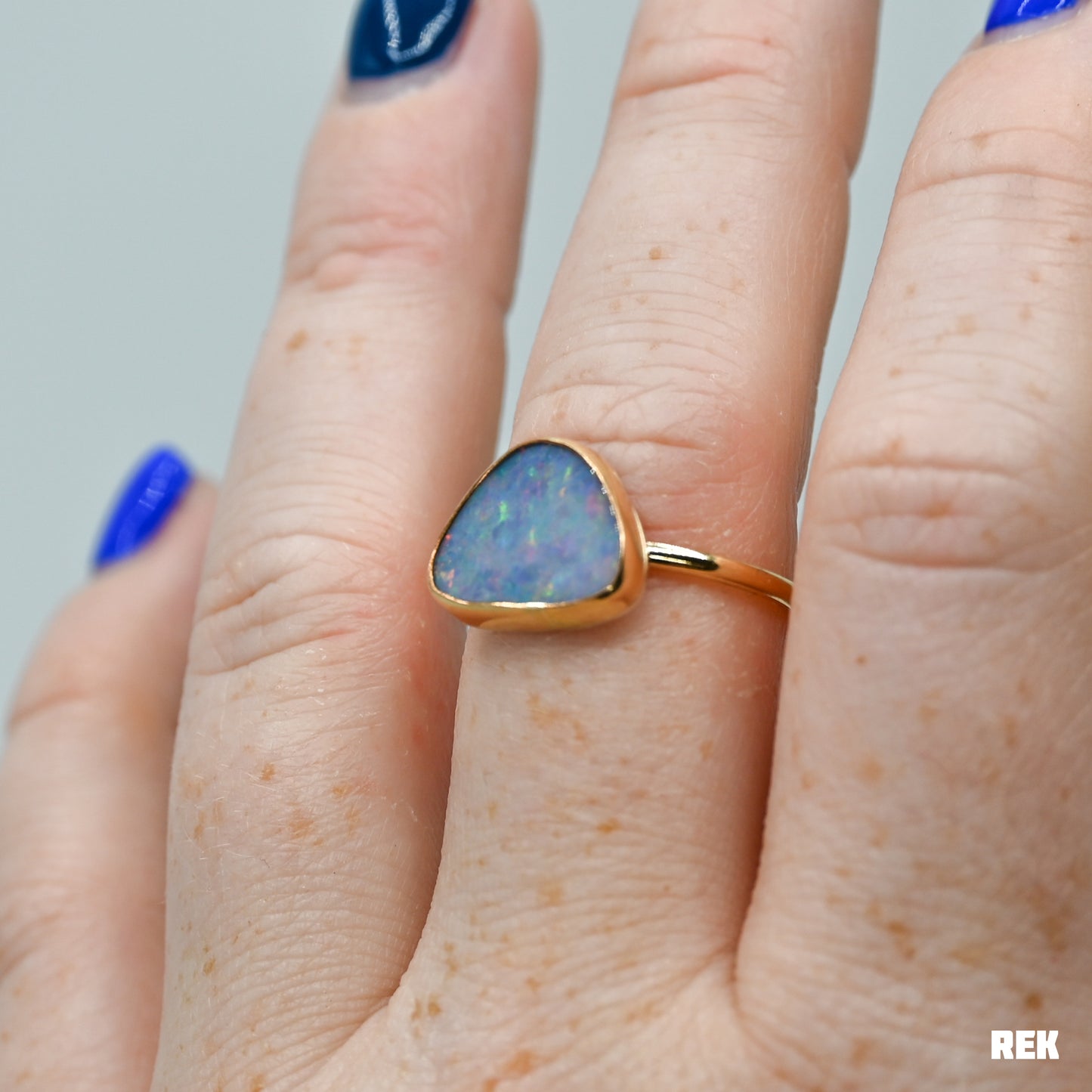 Gold fill Australian opal size 8.25