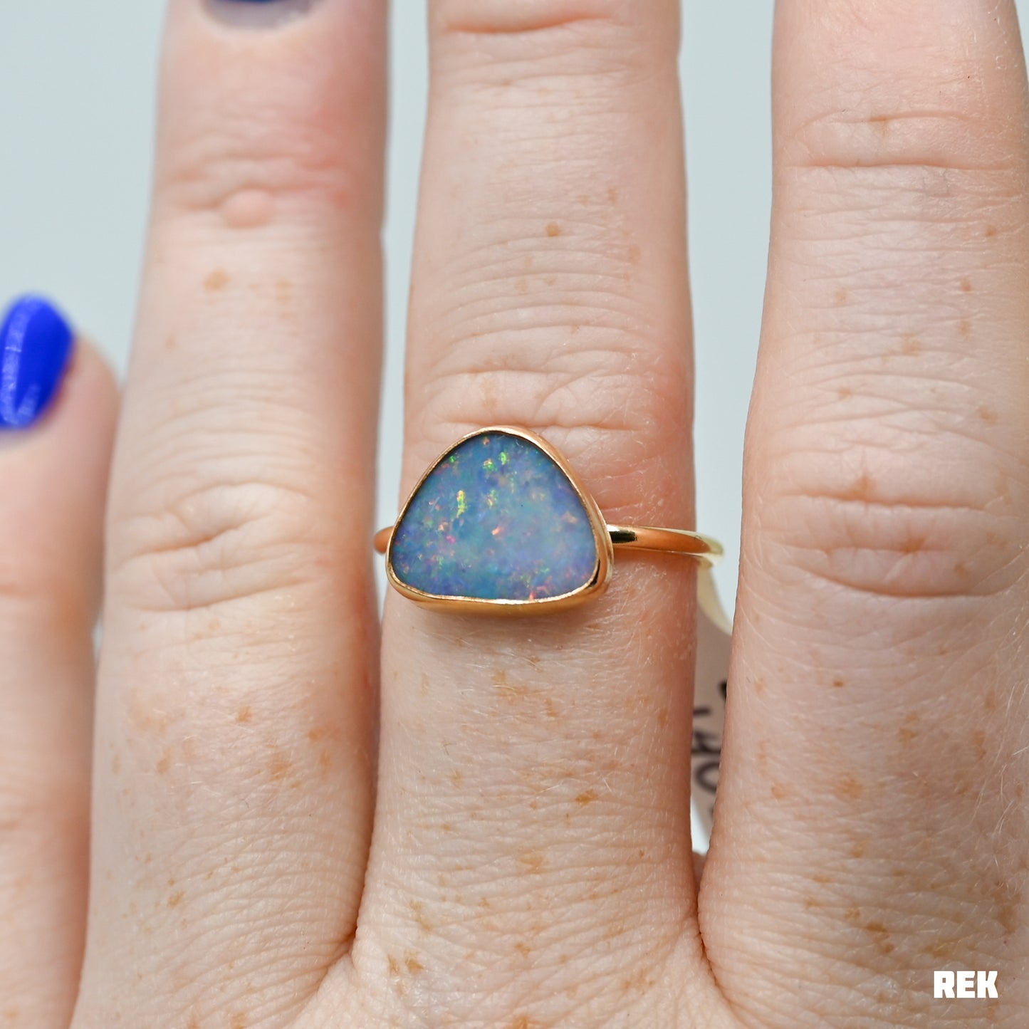 Gold fill Australian opal size 8.25