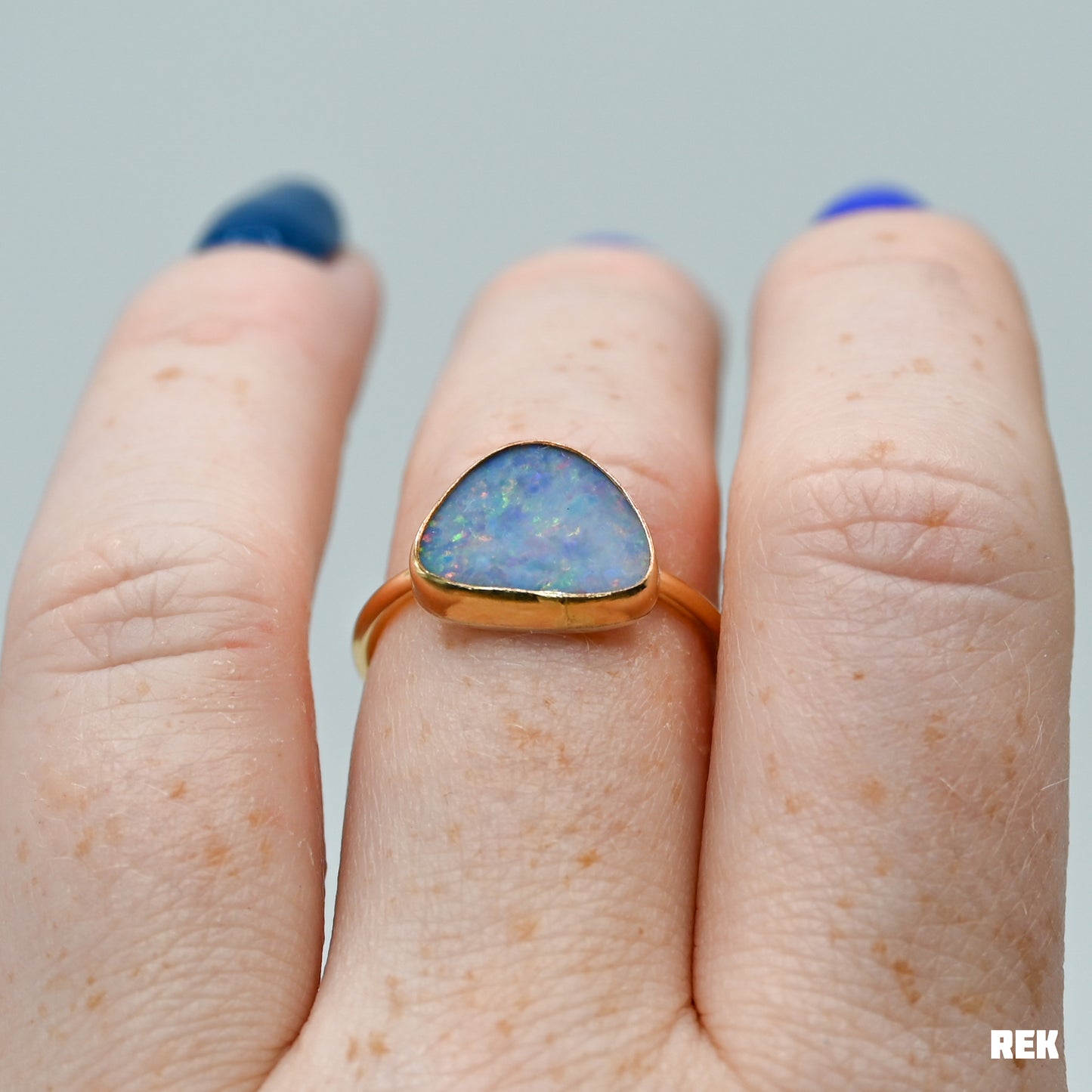 Gold fill Australian opal size 8.25