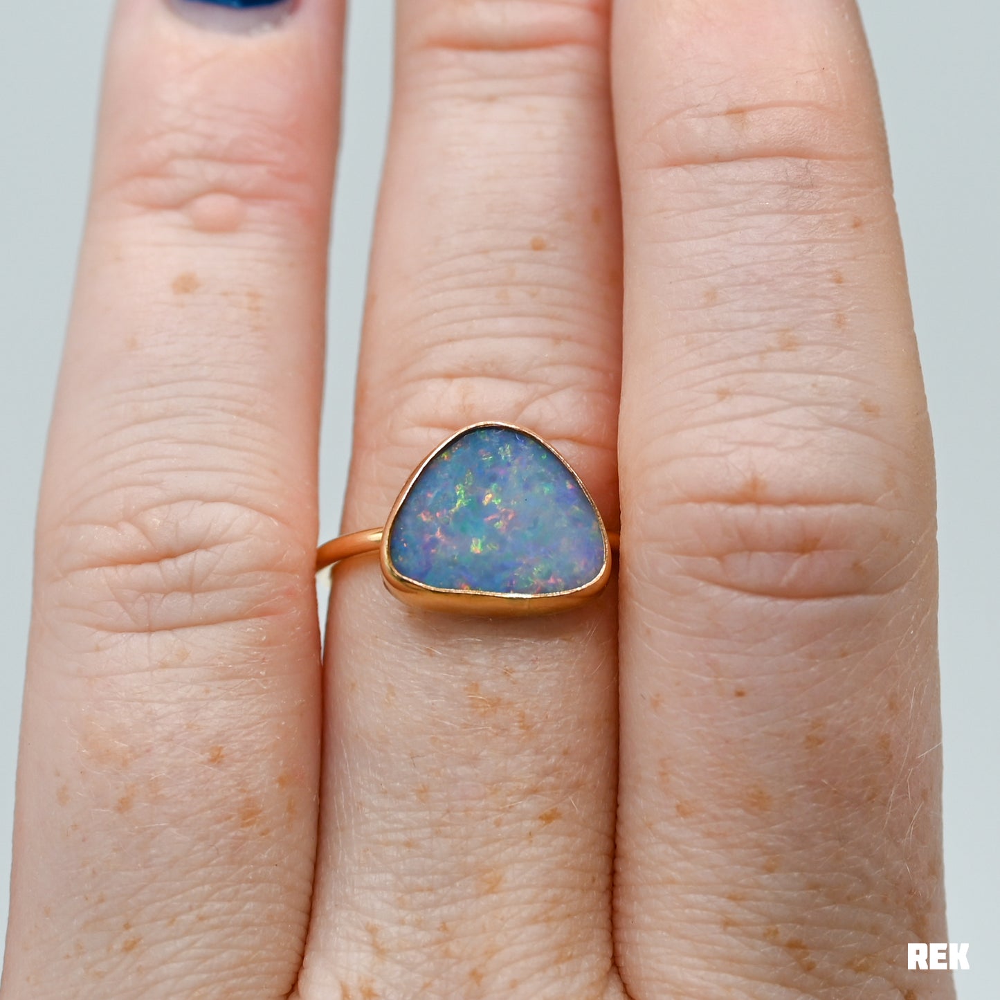 Gold fill Australian opal size 8.25