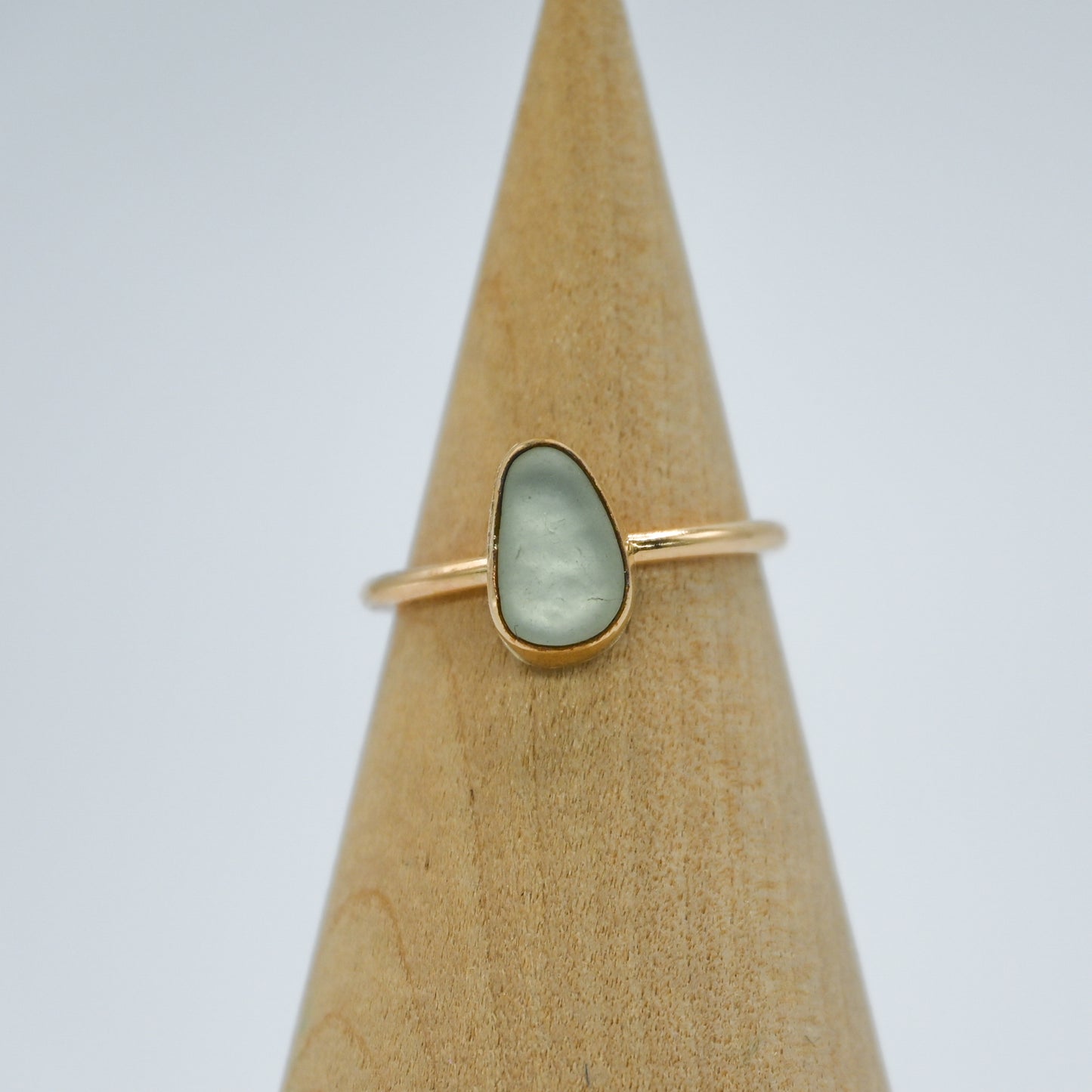 Gold fill UV sea glass size 7.25