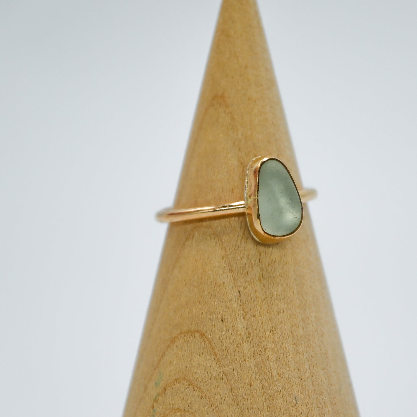 Gold fill UV sea glass size 7.25