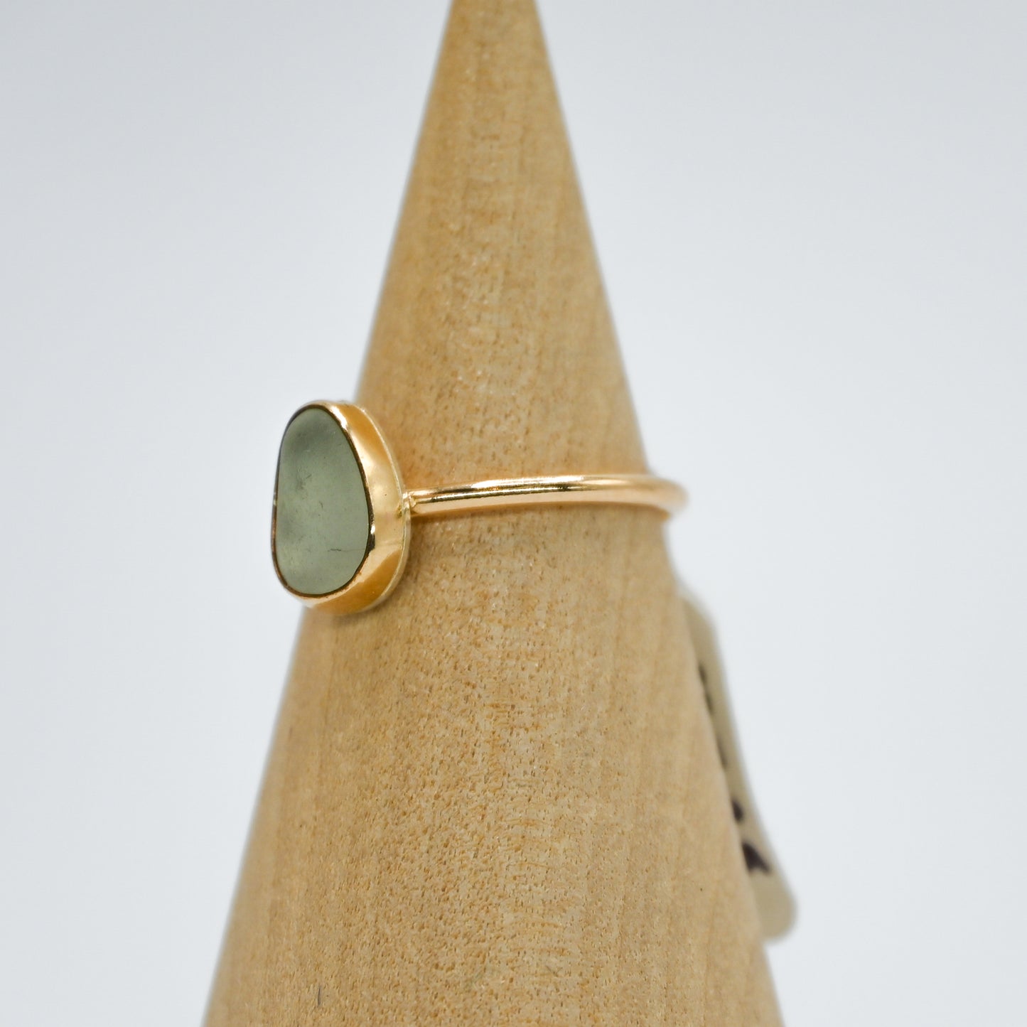 Gold fill UV sea glass size 7.25