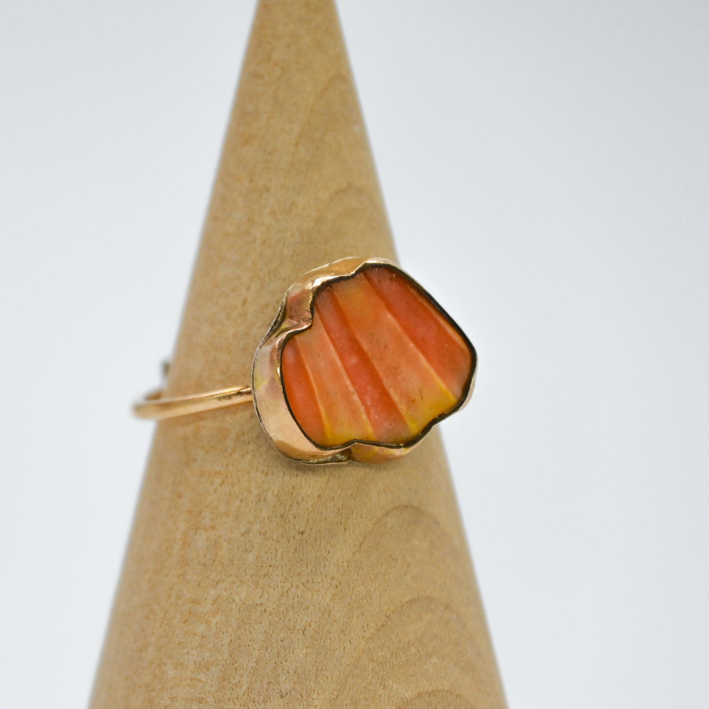 Gold fill Hawaiian sunrise shell chip size 8