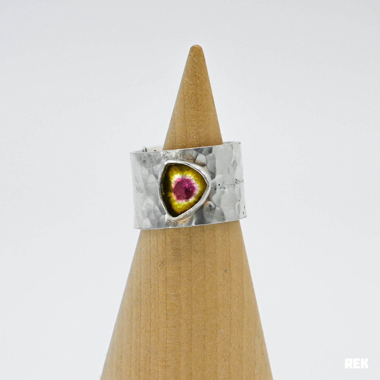 Wide band watermelon tourmaline size 8.5