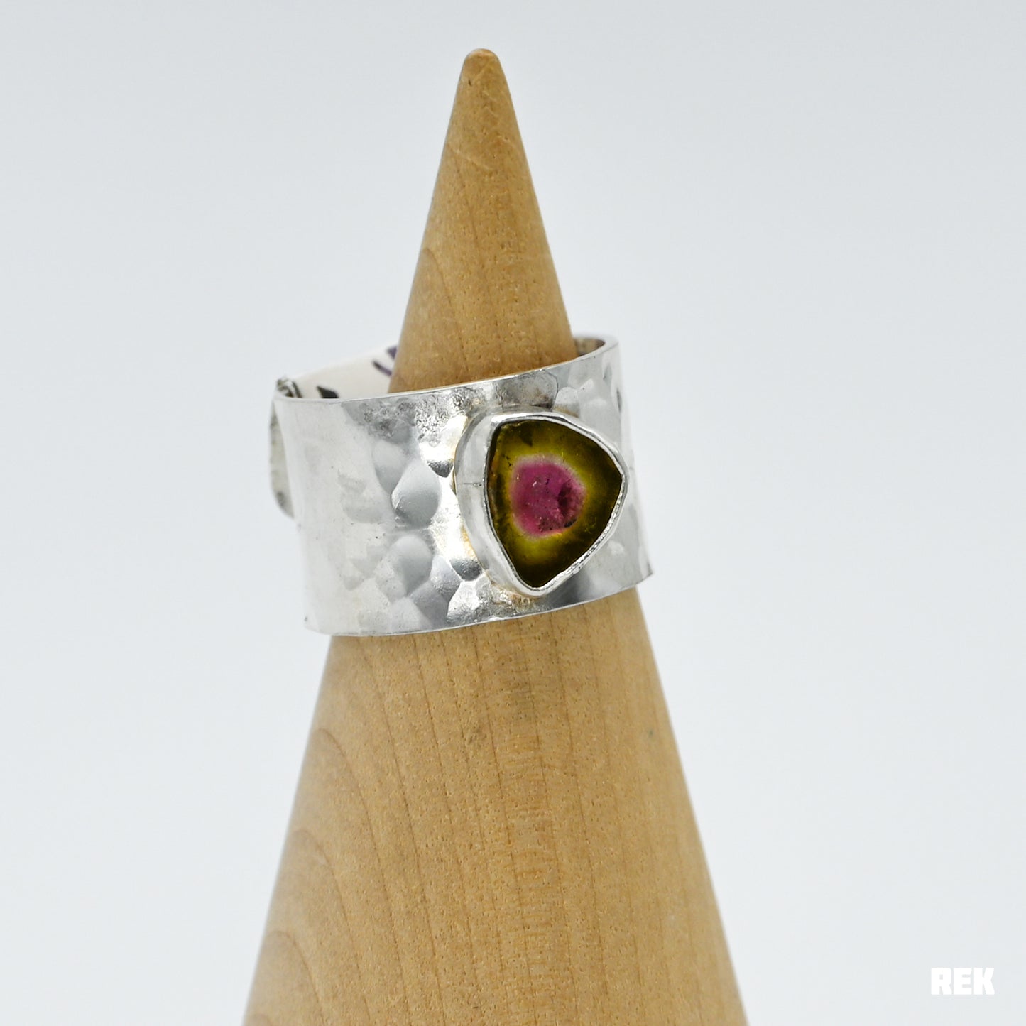 Wide band watermelon tourmaline size 8.5