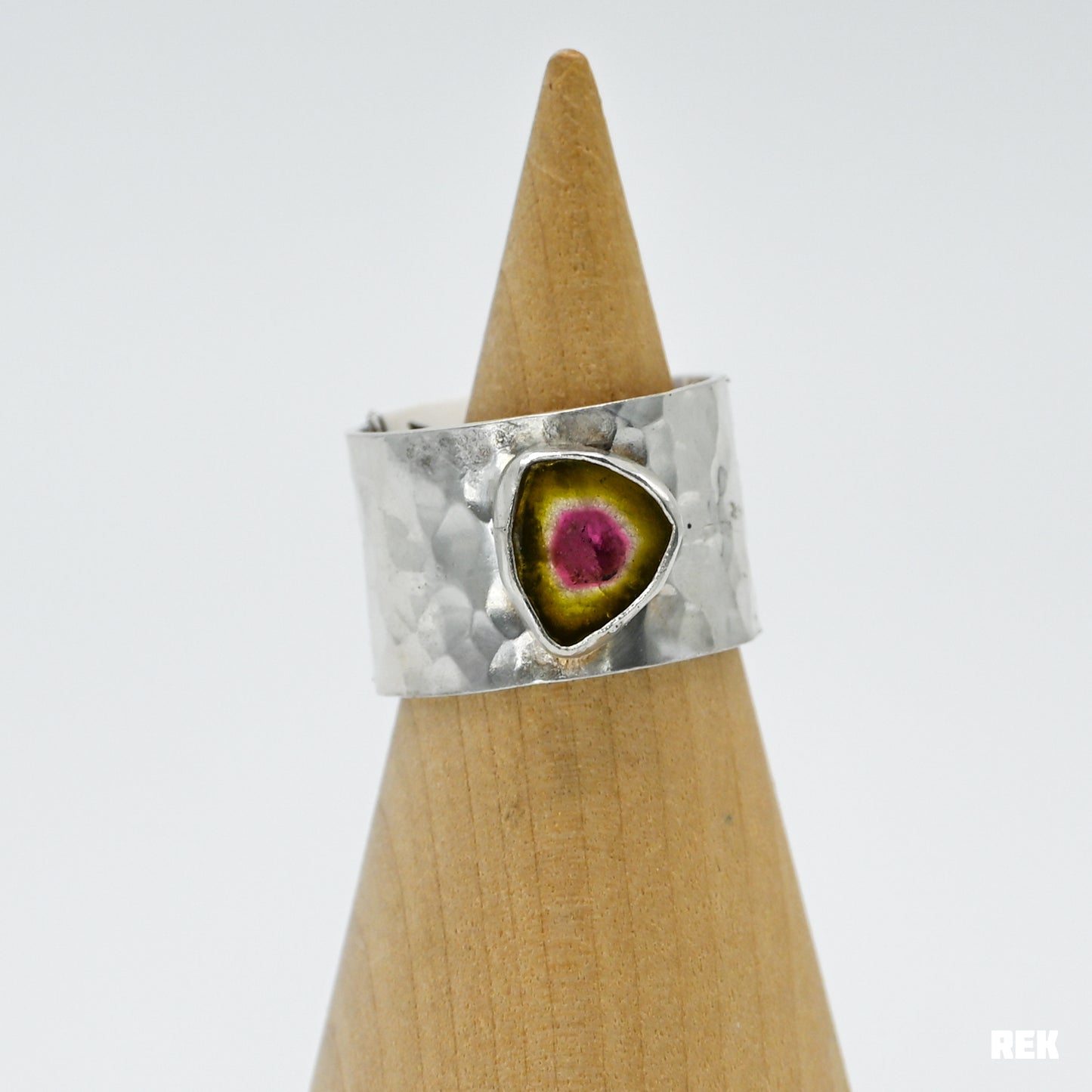 Wide band watermelon tourmaline size 8.5