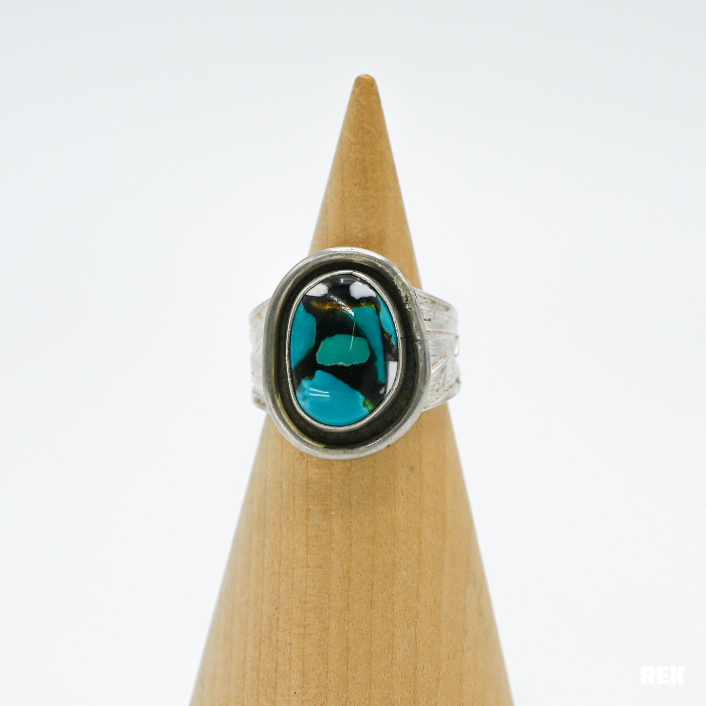 Pilot mountain turquoise and white buffalo size 8.25