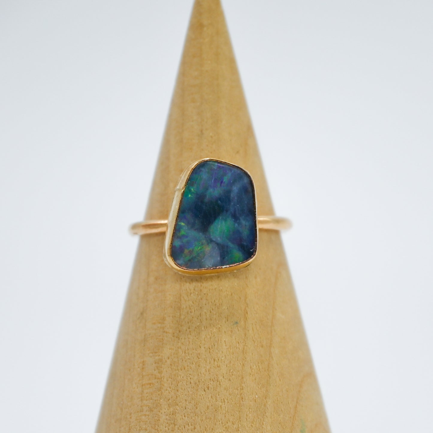 Gold fill Australian opal size 6