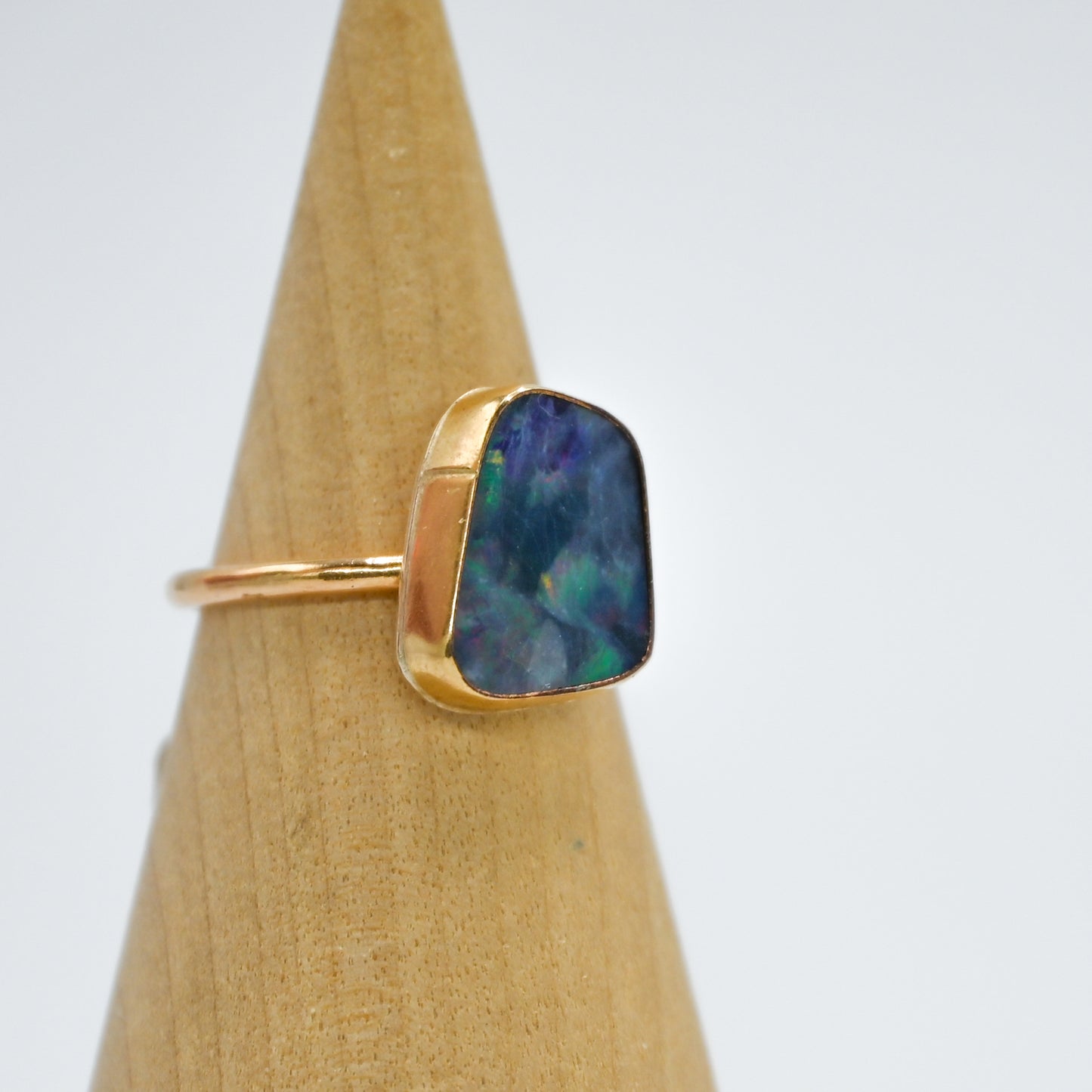 Gold fill Australian opal size 6
