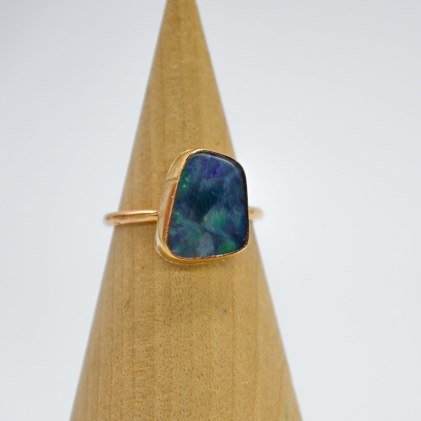 Gold fill Australian opal size 6