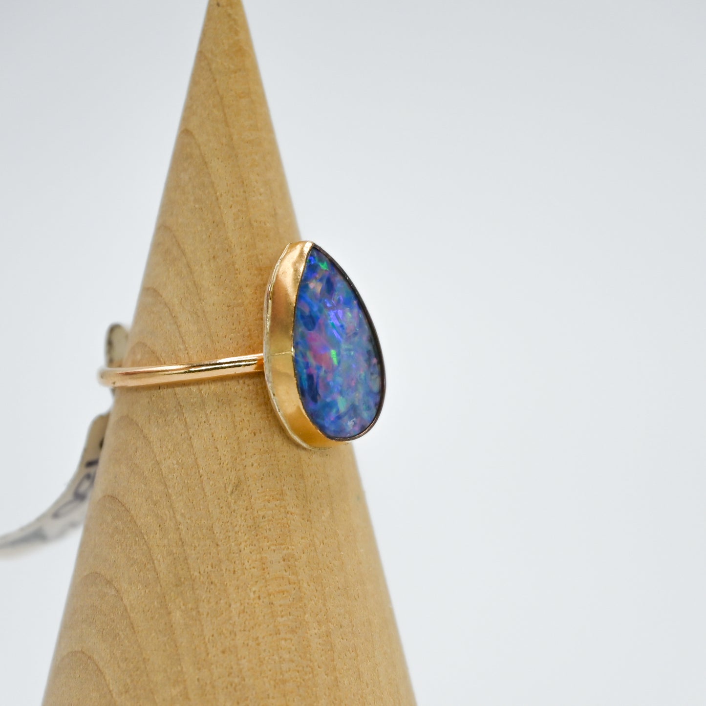 Gold fill Australian opal size 6.25