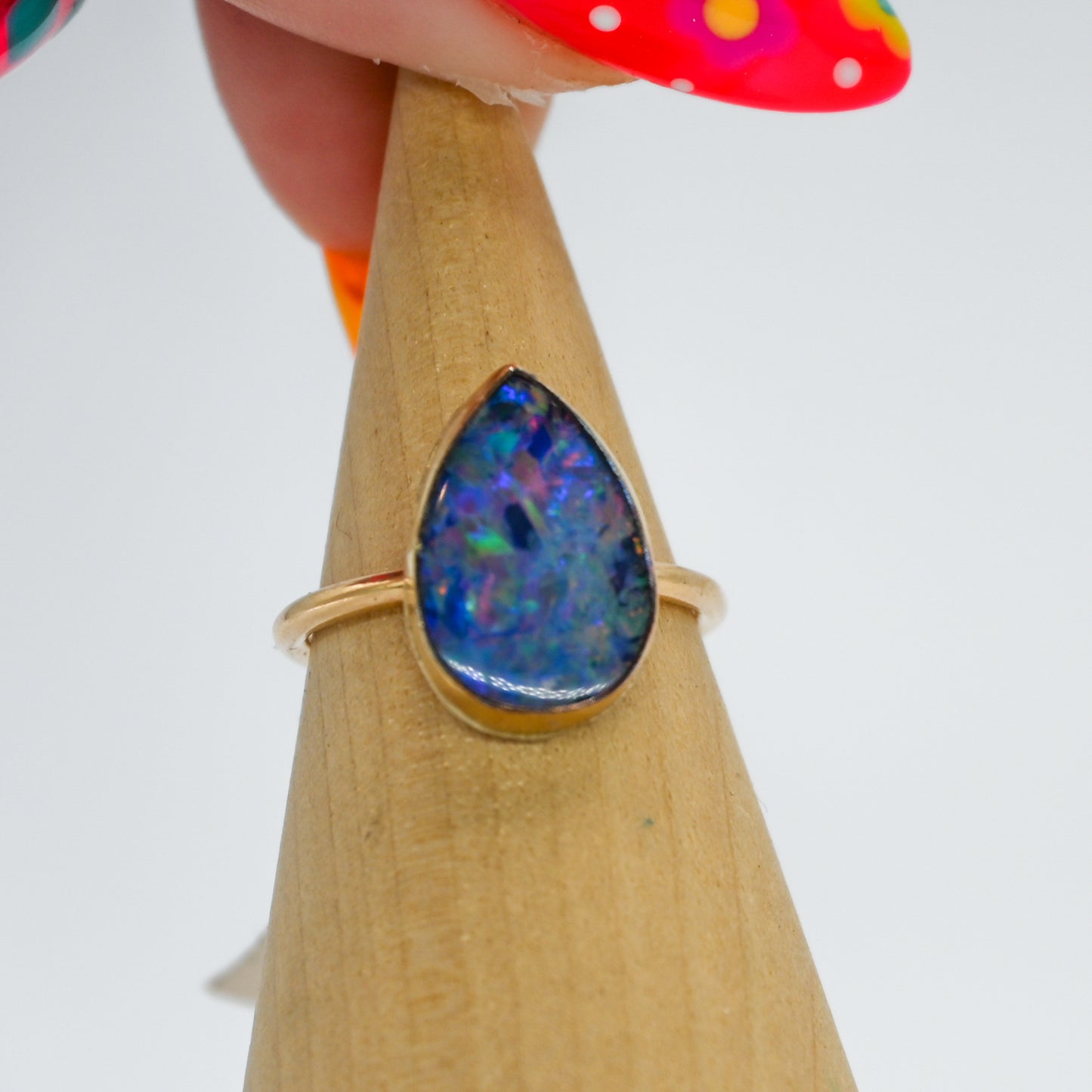 Gold fill Australian opal size 6.25