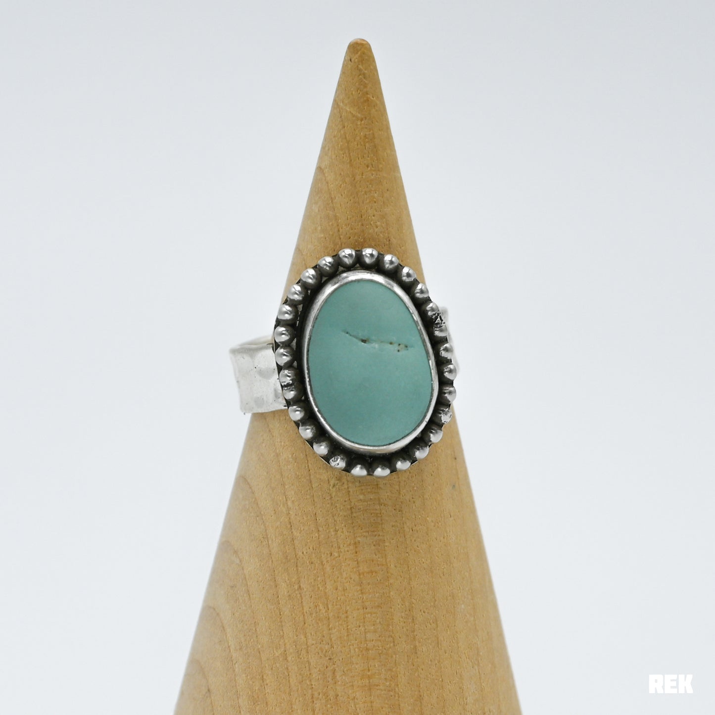 XL sea foam sea glass size 8