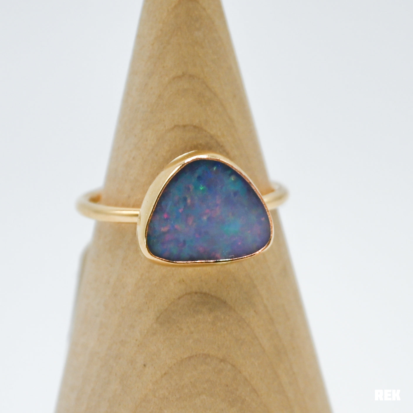 Gold fill Australian opal size 8.25