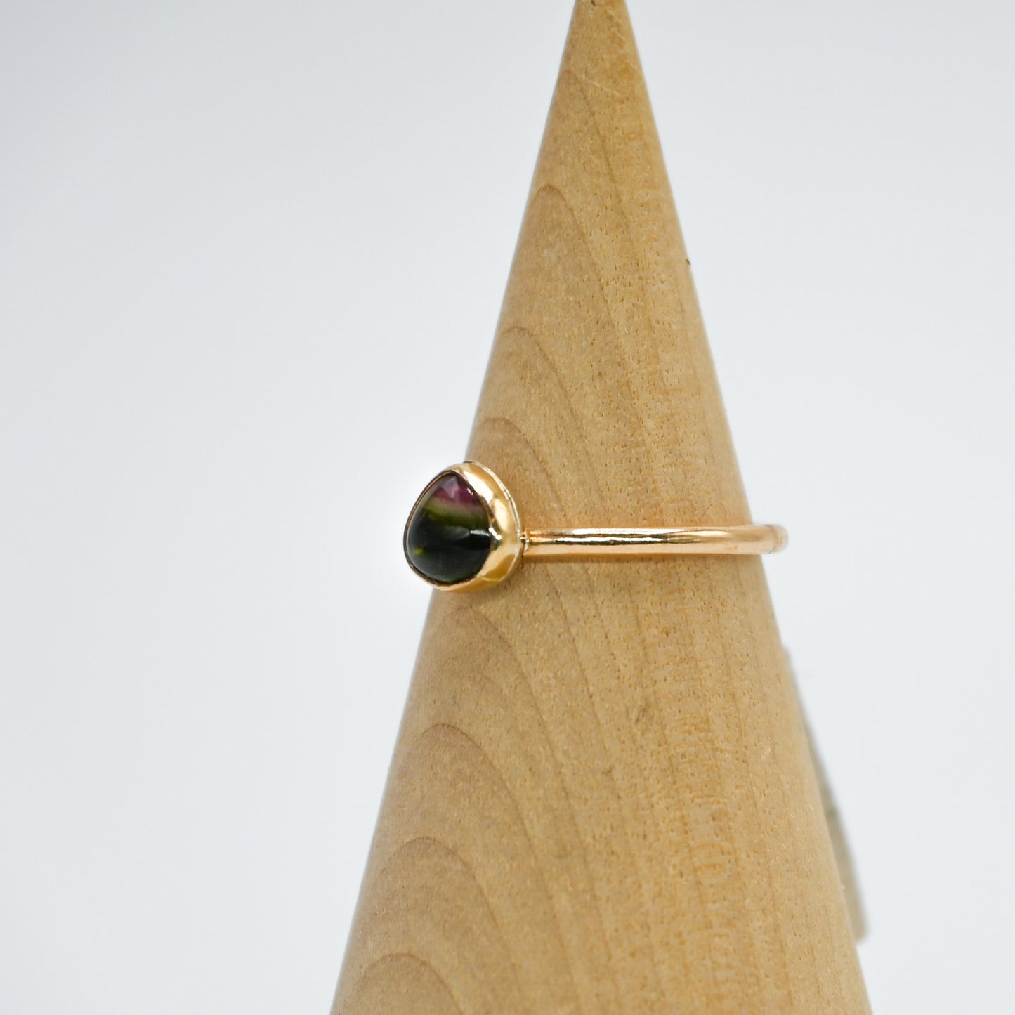Gold fill watermelon tourmaline size 7