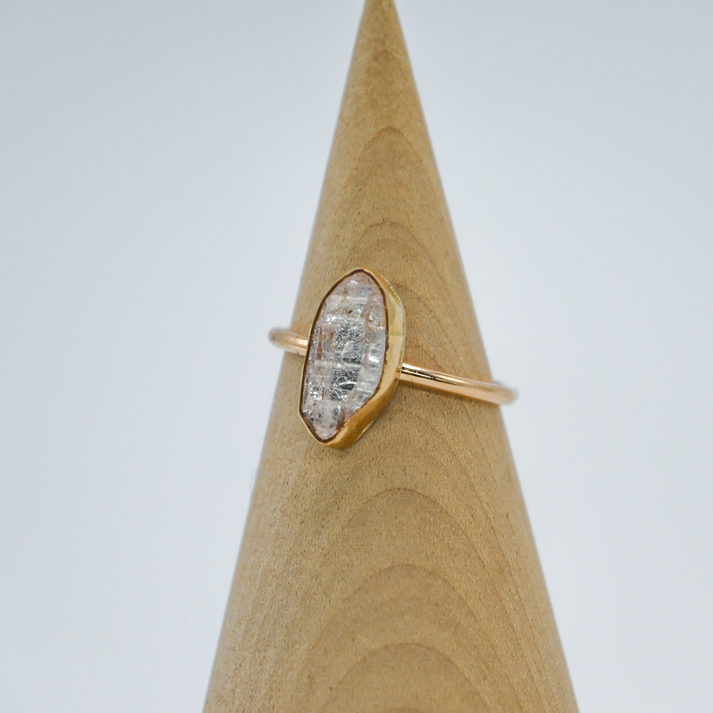 Gold fill herkimer diamond size 7