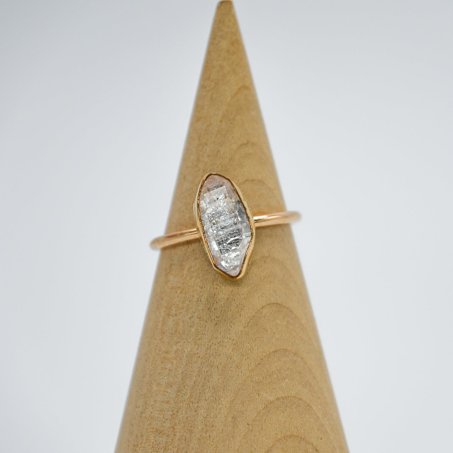Gold fill herkimer diamond size 7