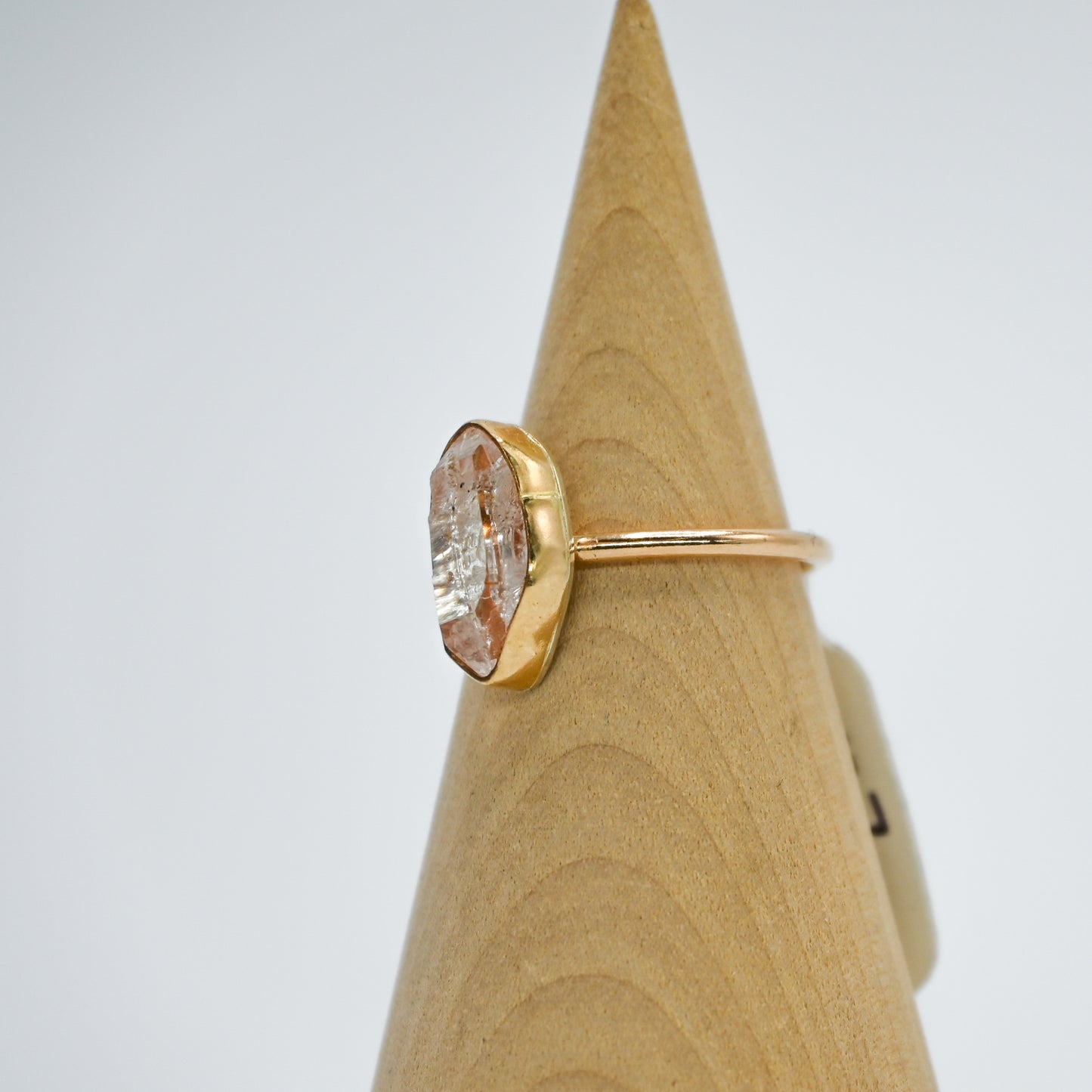 Gold fill herkimer diamond size 7