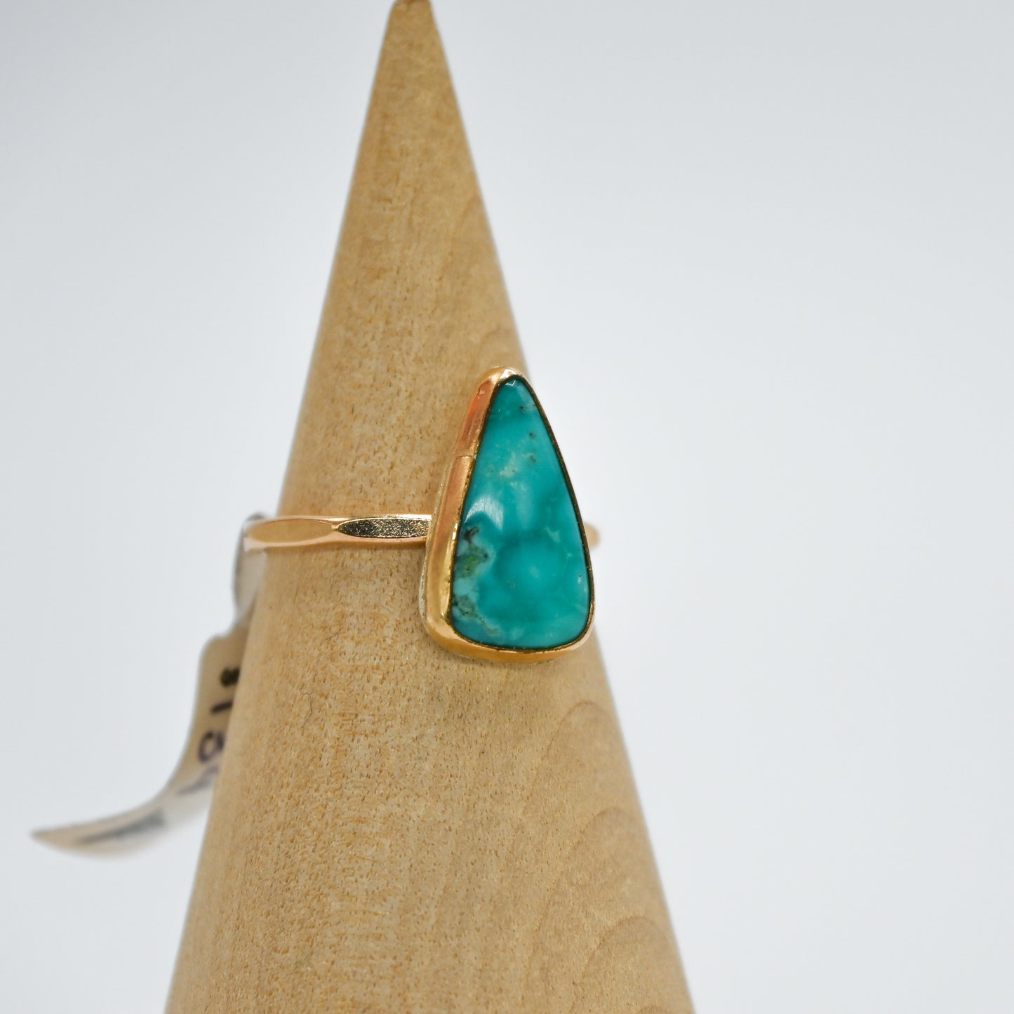 Gold fill campitos turquoise size 7