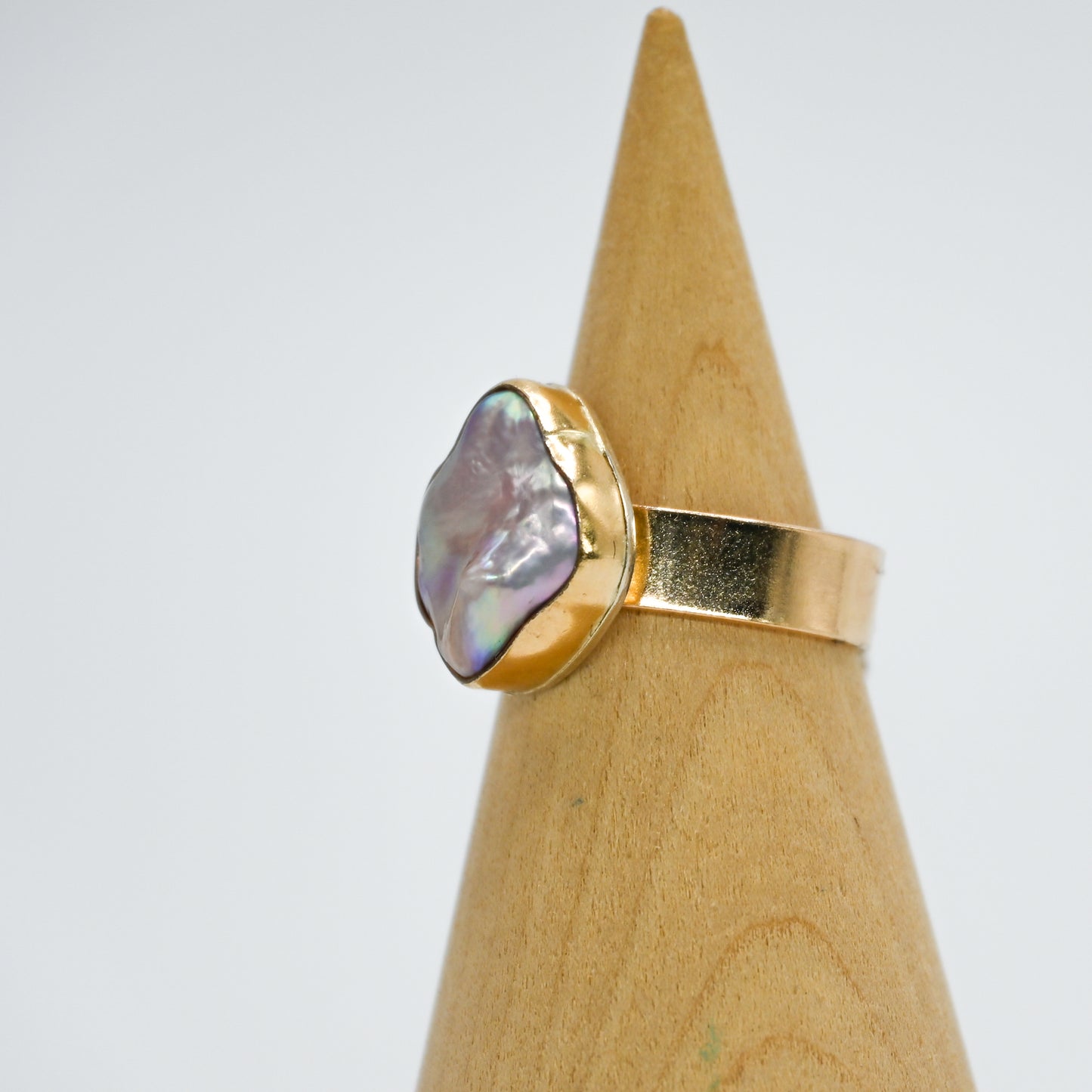 Gold fill edison keshi pearl size 7.5