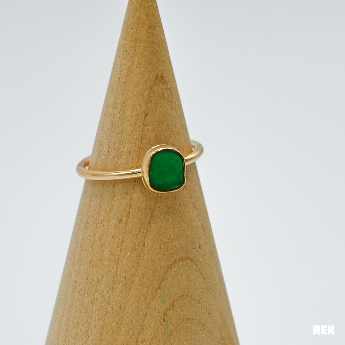 Gold fill julep sea glass size 7.75