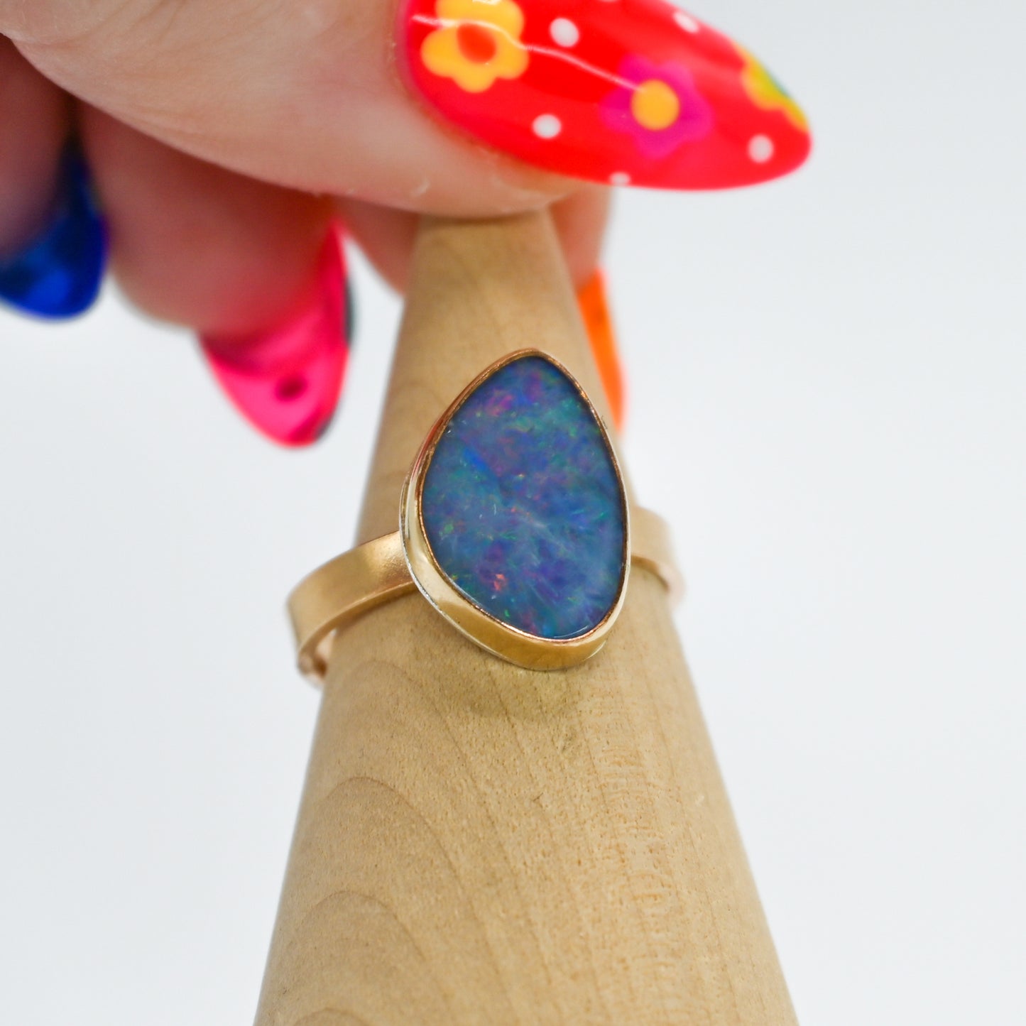 Gold fill Australian opal size 7.5