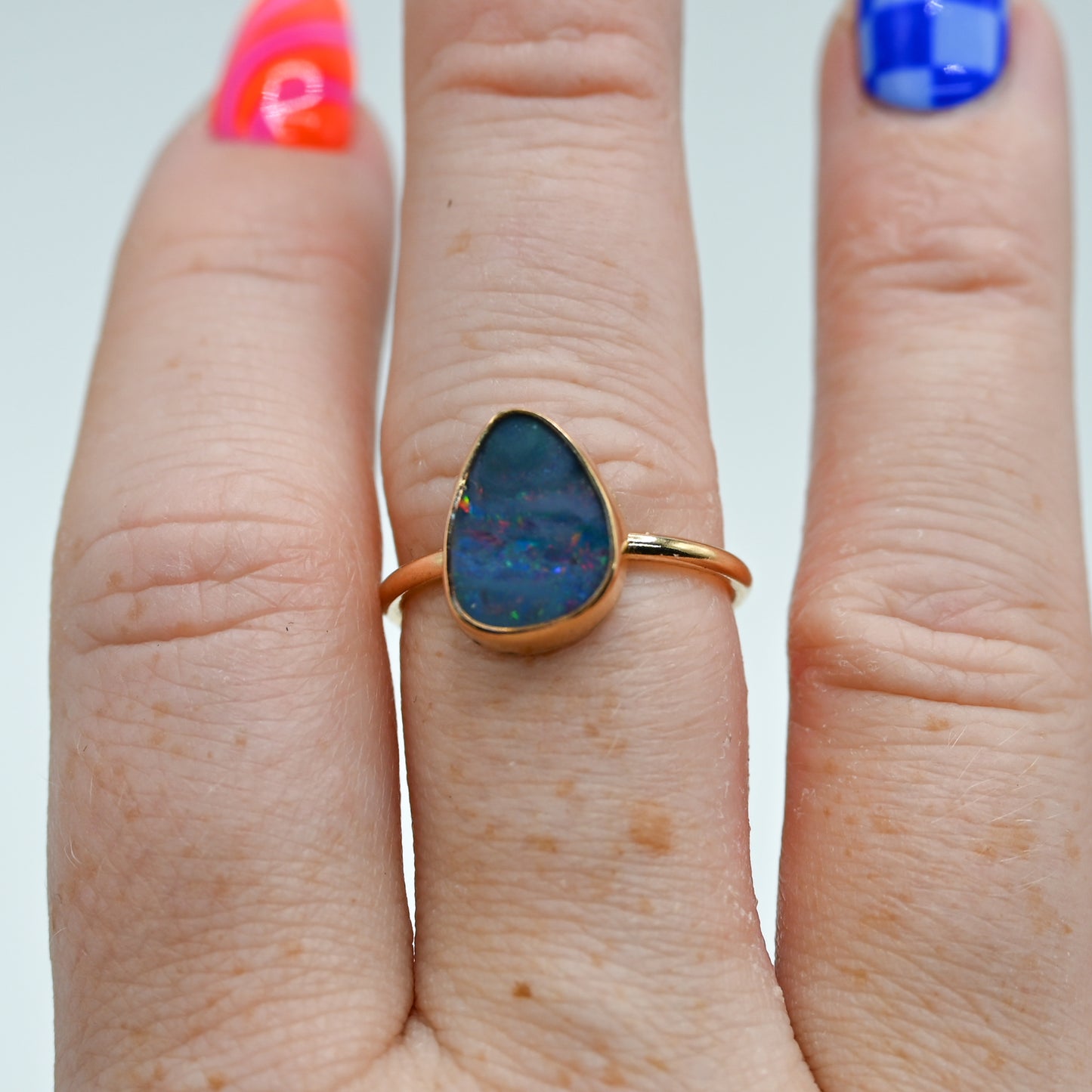 Gold fill Australian opal size 7.75