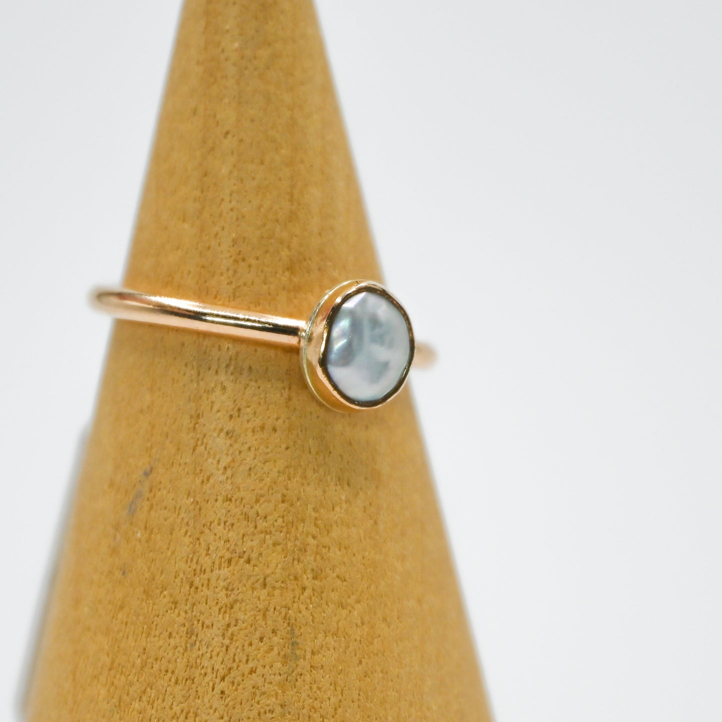 Gold fill pearl keshi size 4