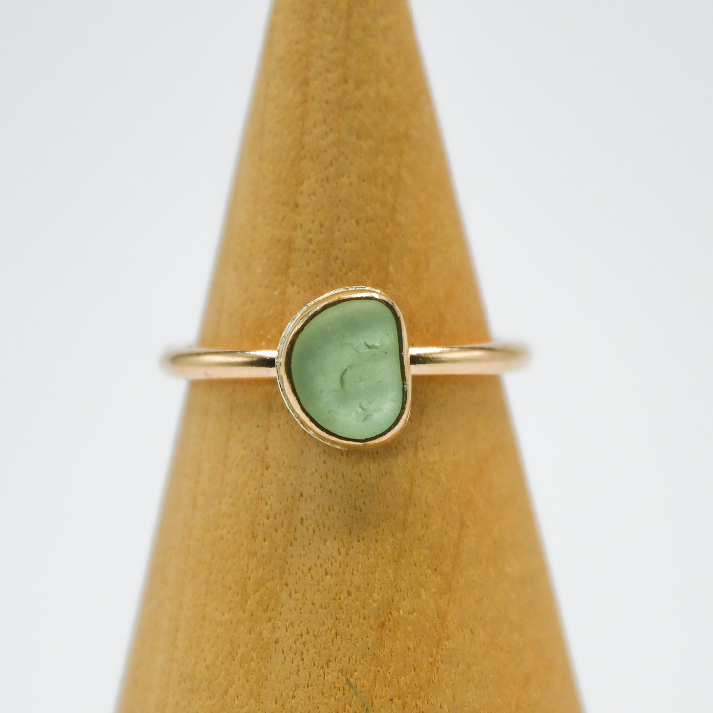 Gold fill UV sea glass size 5.25