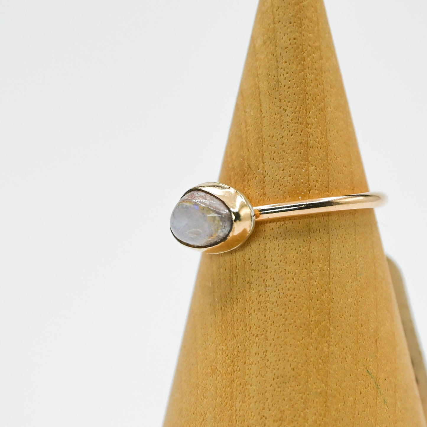 Gold fill Mexican fire opal size 5.75