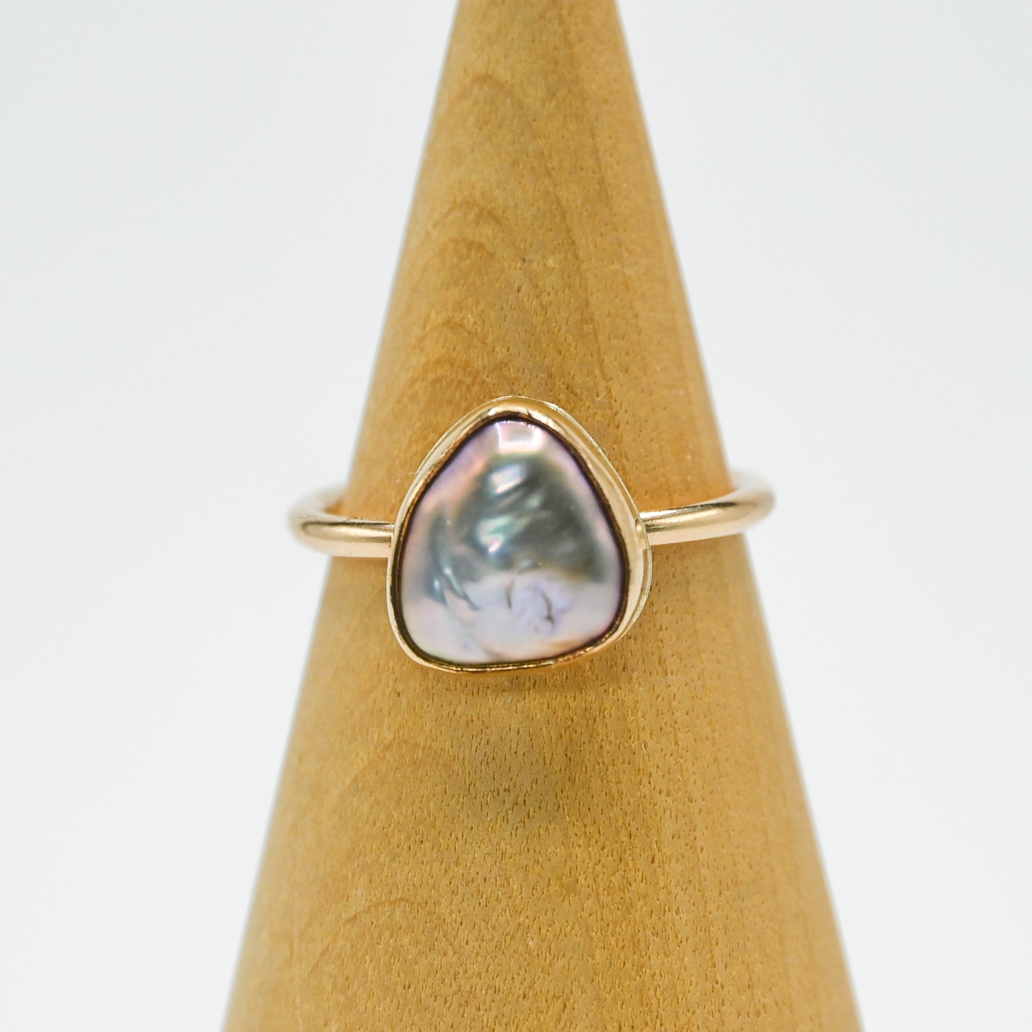 Gold fill keshi pearl size 6