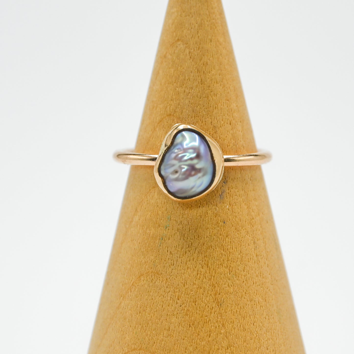 Gold fill keshi pearl size 6.5