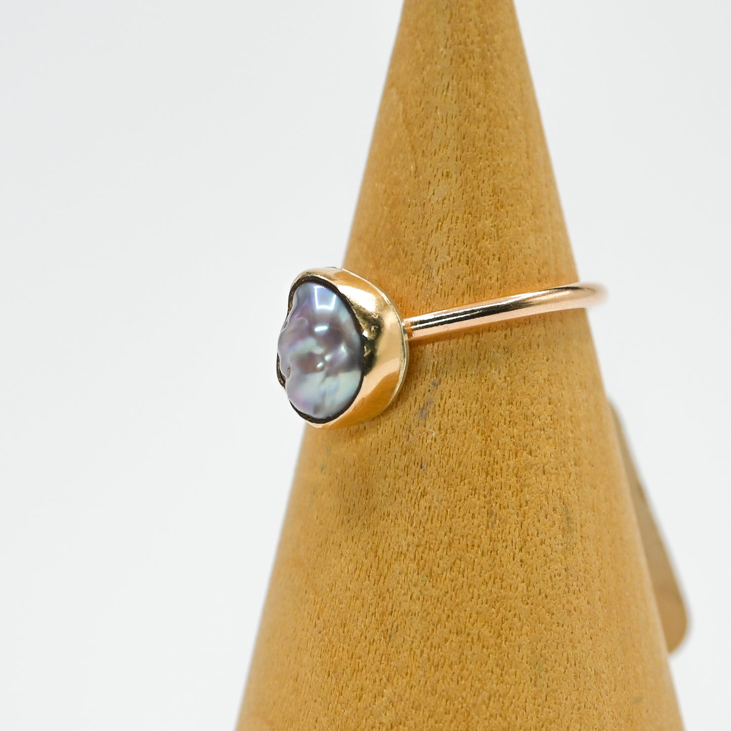 Gold fill keshi pearl size 6.5