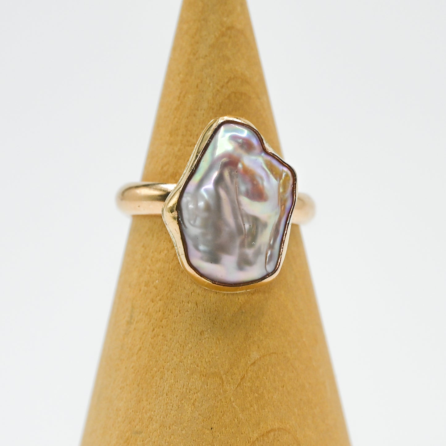 Gold fill xxl keshi pearl size 7