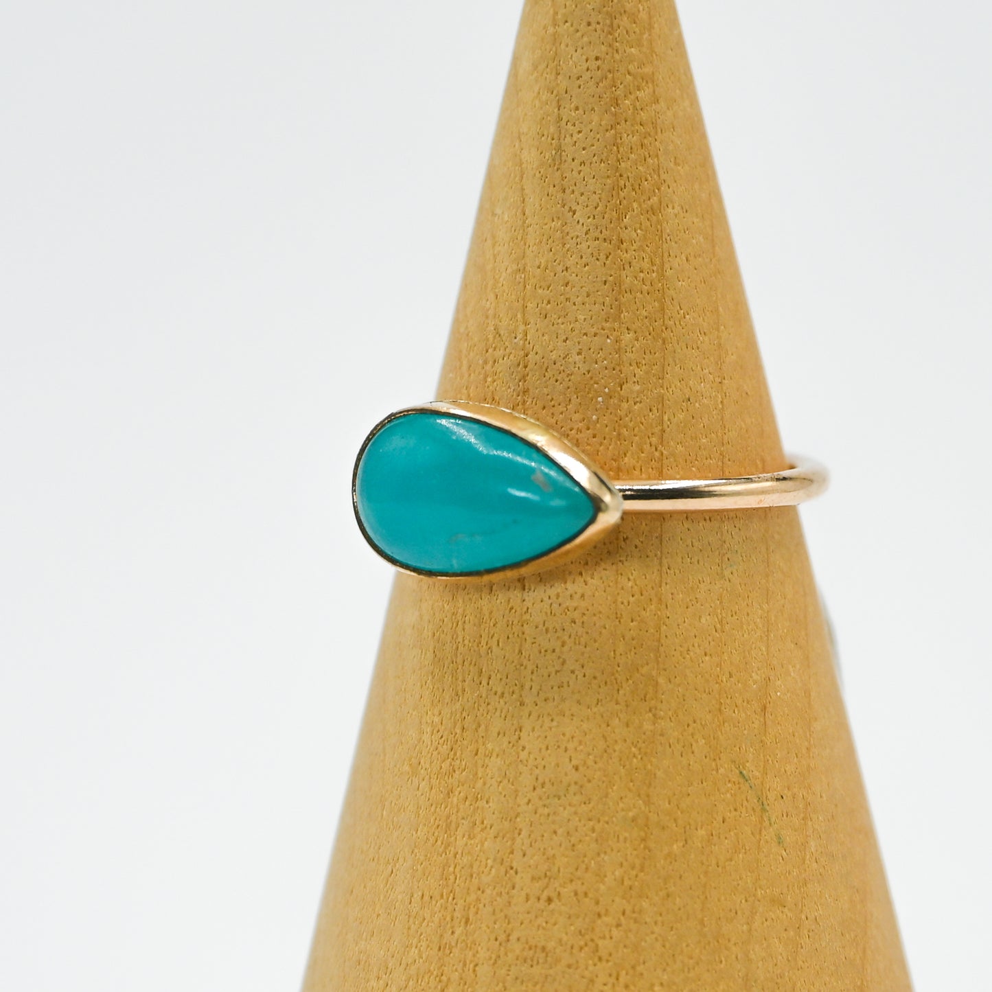 Gold fill horizontal pear amazonite size 7