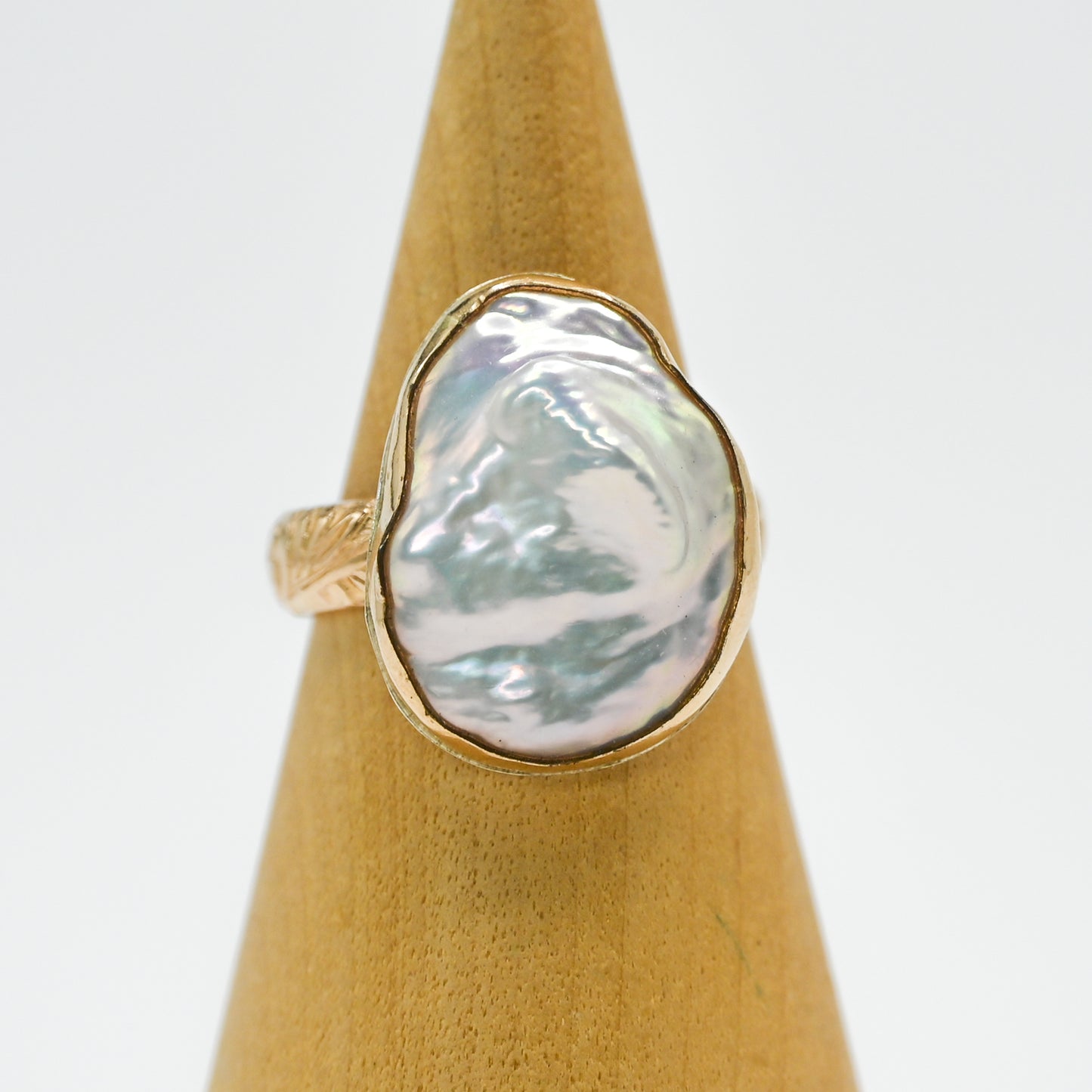 Gold fill xxl keshi pearl size 7