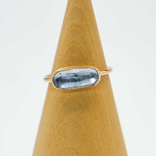 Gold fill rose cut horizontal beryl size 7.25