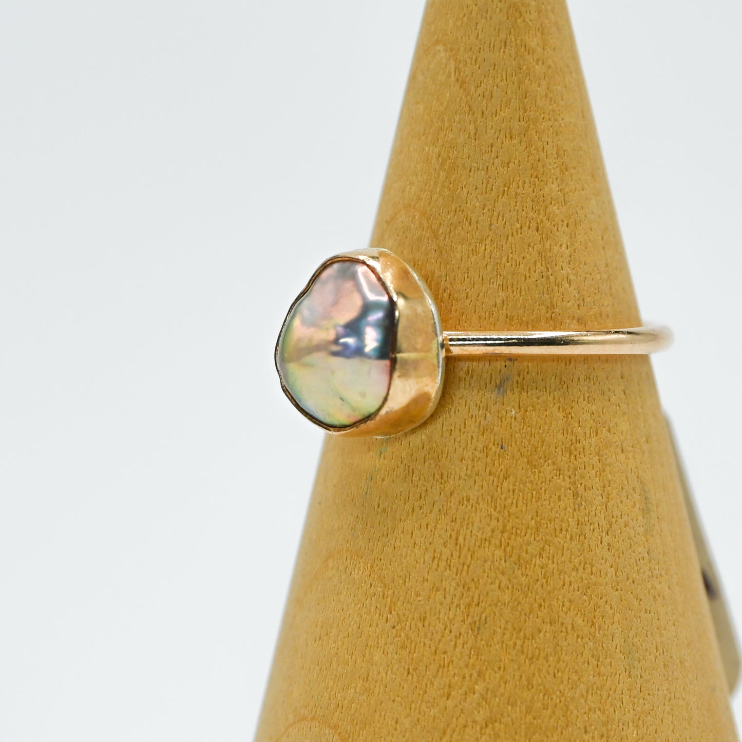 Gold fill keshi pearl size 7.5