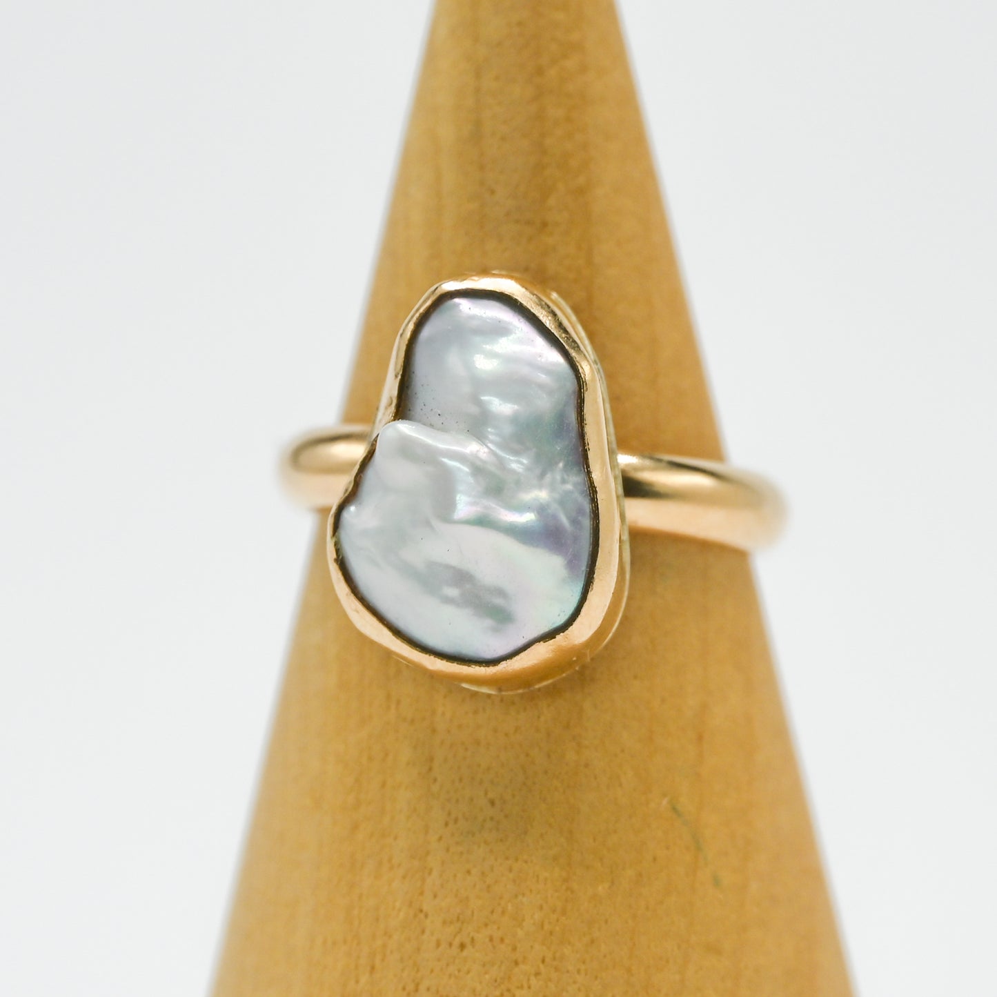 Gold fill xl keshi pearl size 8